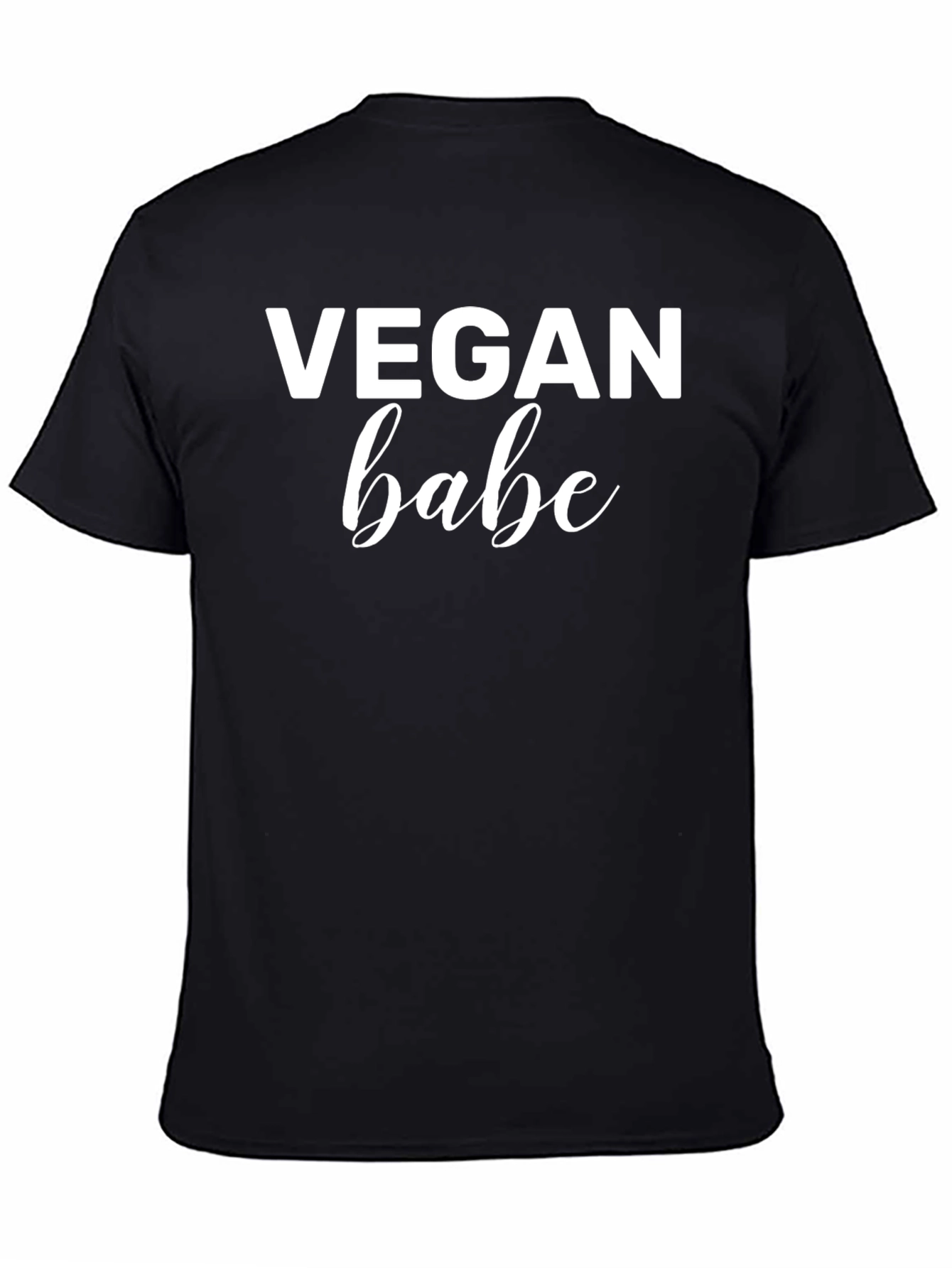 Vegan Babe Black T-Shirt - Stylish & Comfortable