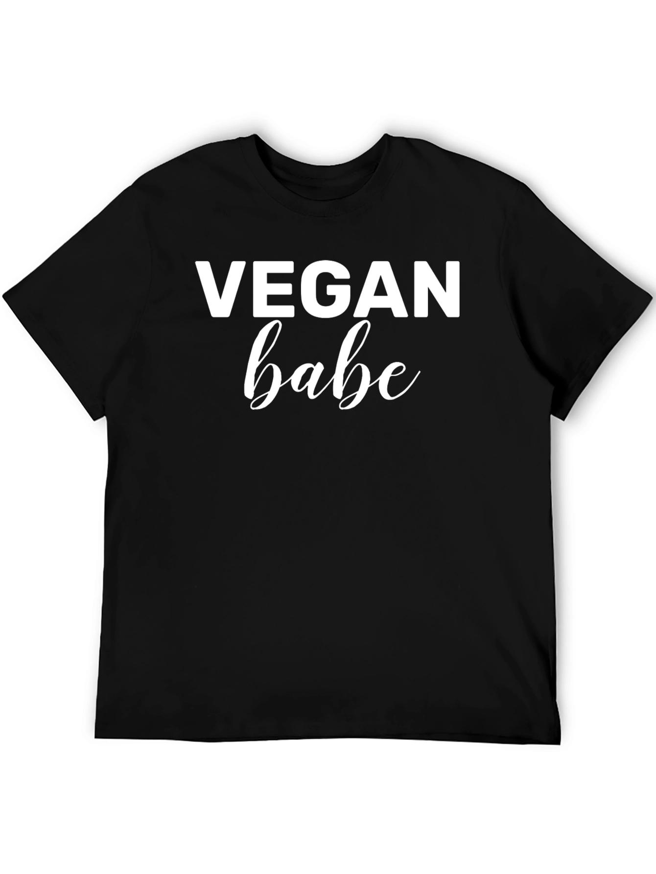 Vegan Babe Black T-Shirt - Stylish & Comfortable