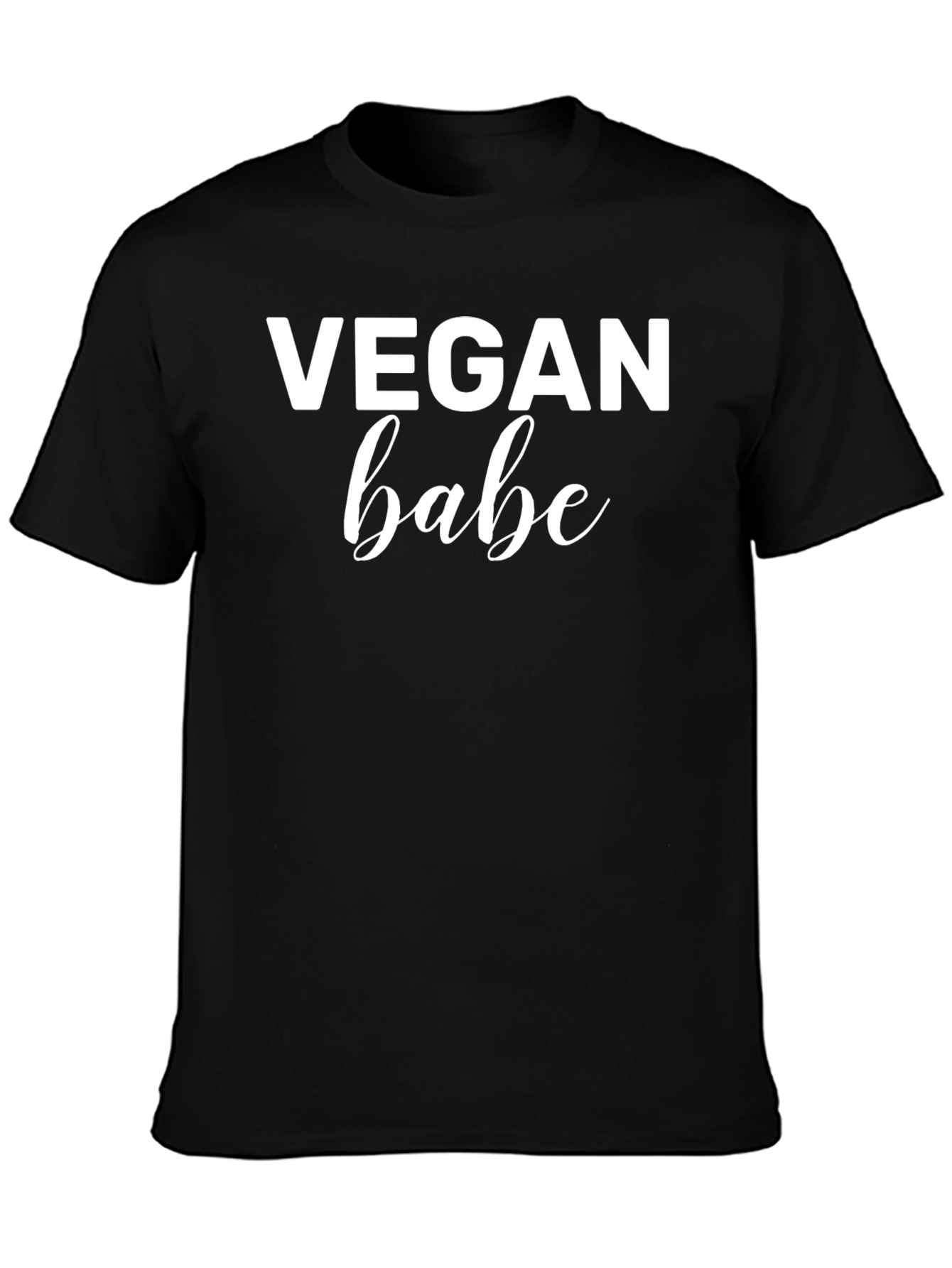 Vegan Babe Black T-Shirt - Stylish & Comfortable