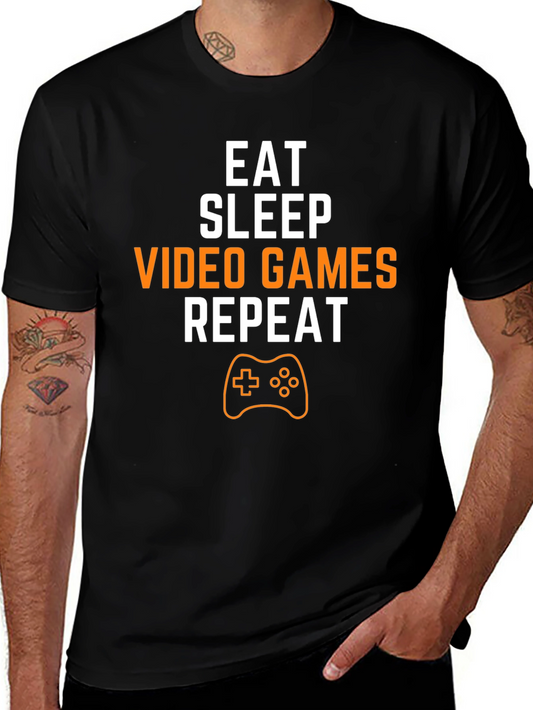 Eat Sleep Video Games Repeat T-Shirt