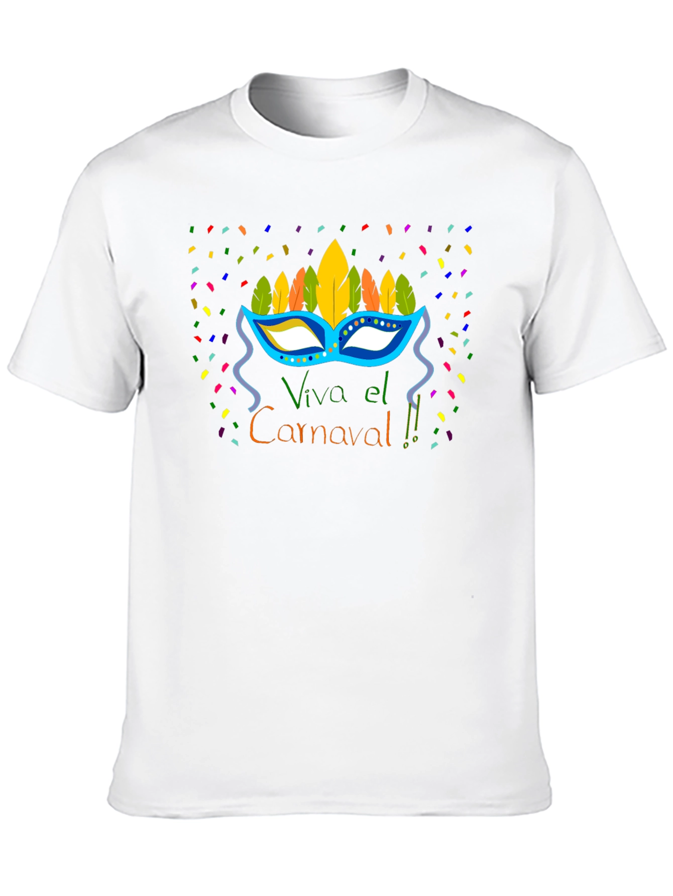 Viva el Carnaval T-Shirt - Festive Carnival Mask Design
