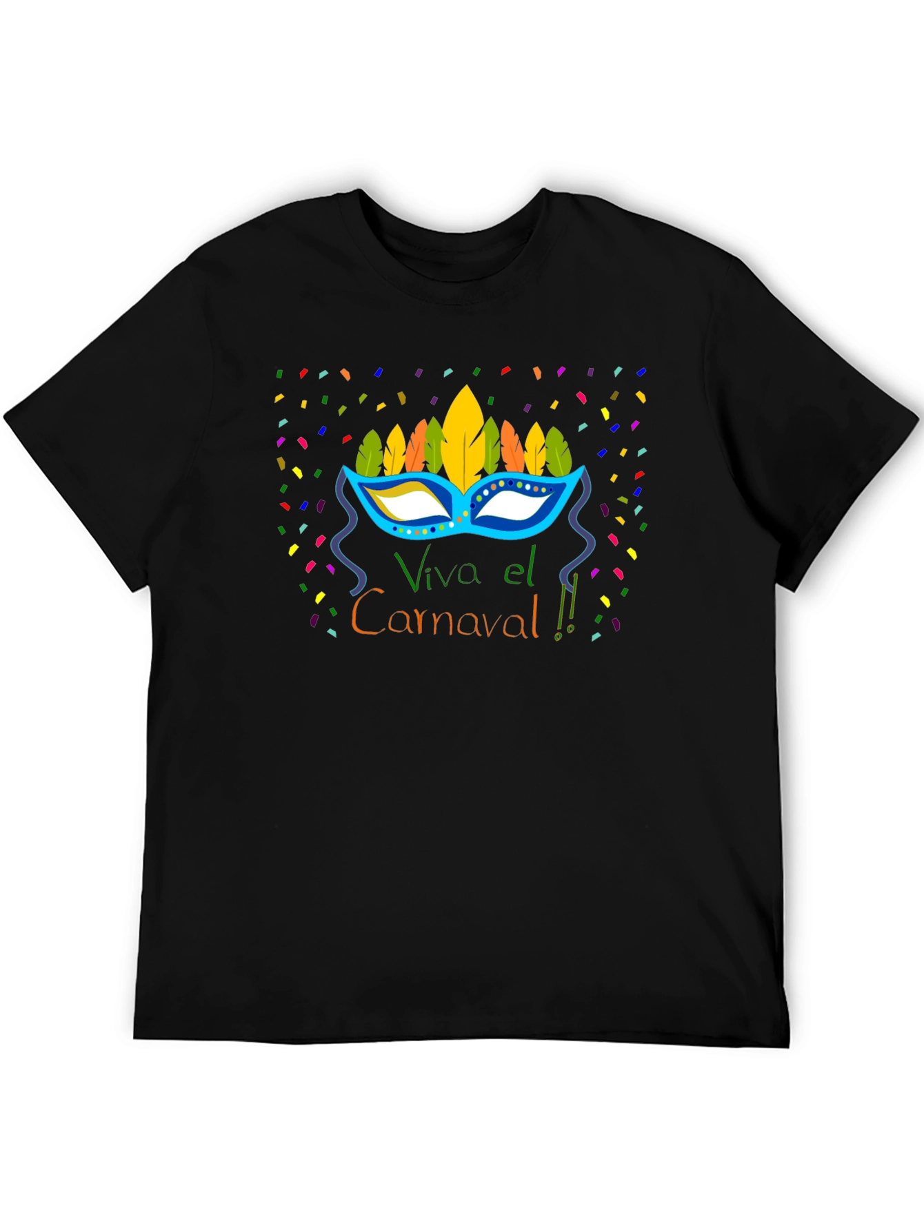 Viva el Carnaval T-Shirt - Festive Carnival Mask Design