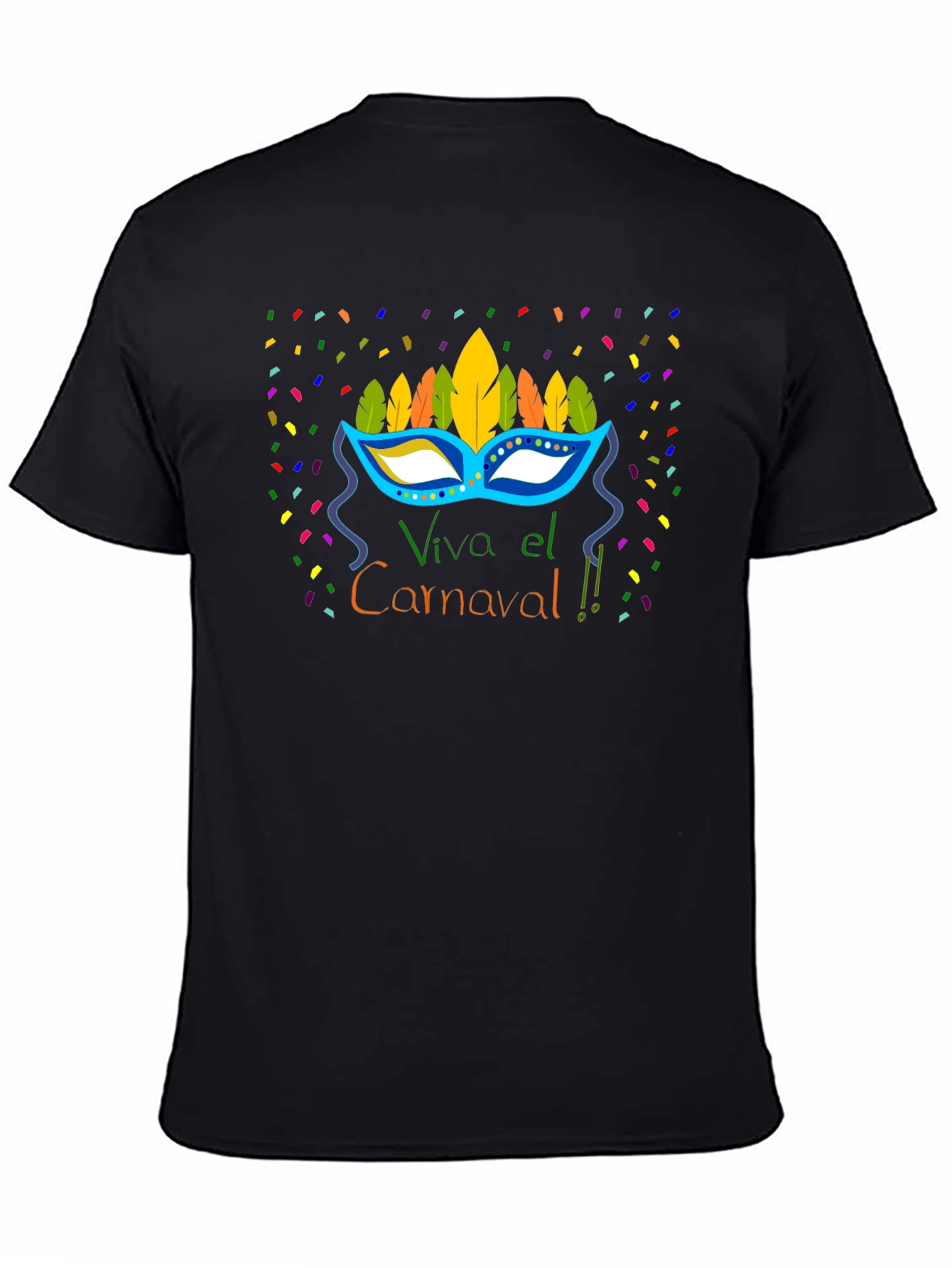 Viva el Carnaval T-Shirt - Festive Carnival Mask Design