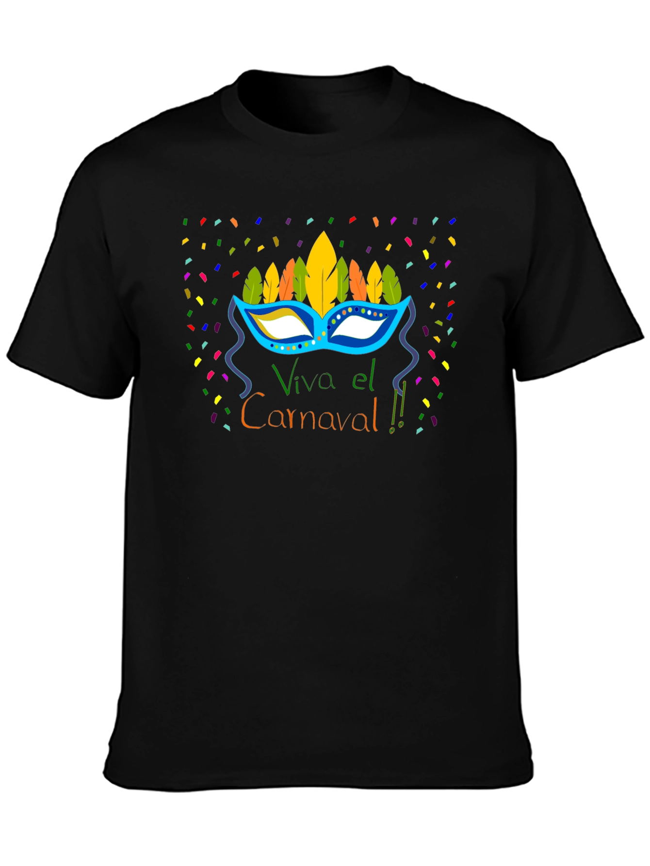 Viva el Carnaval T-Shirt - Festive Carnival Mask Design