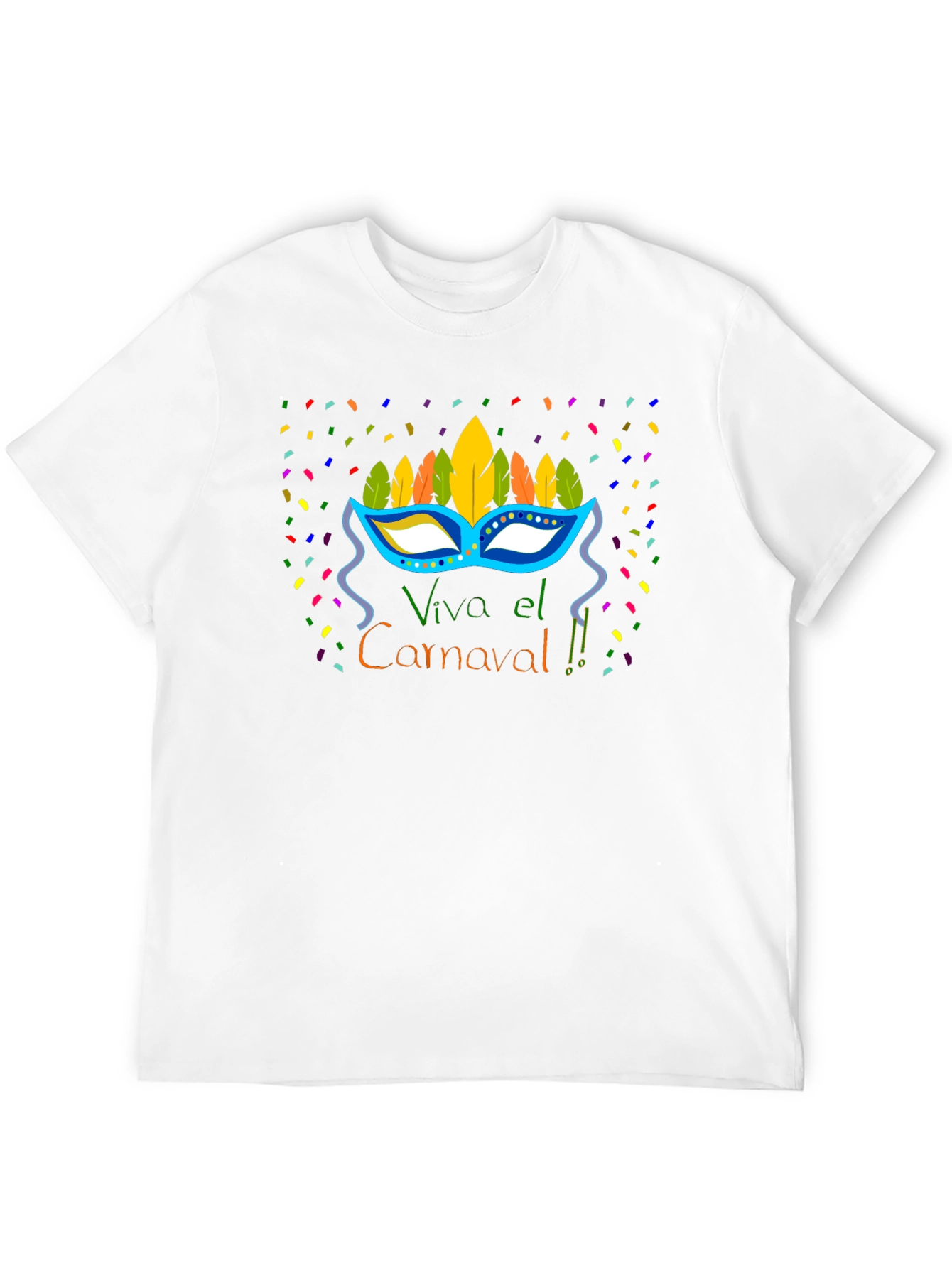 Viva el Carnaval T-Shirt - Festive Carnival Mask Design