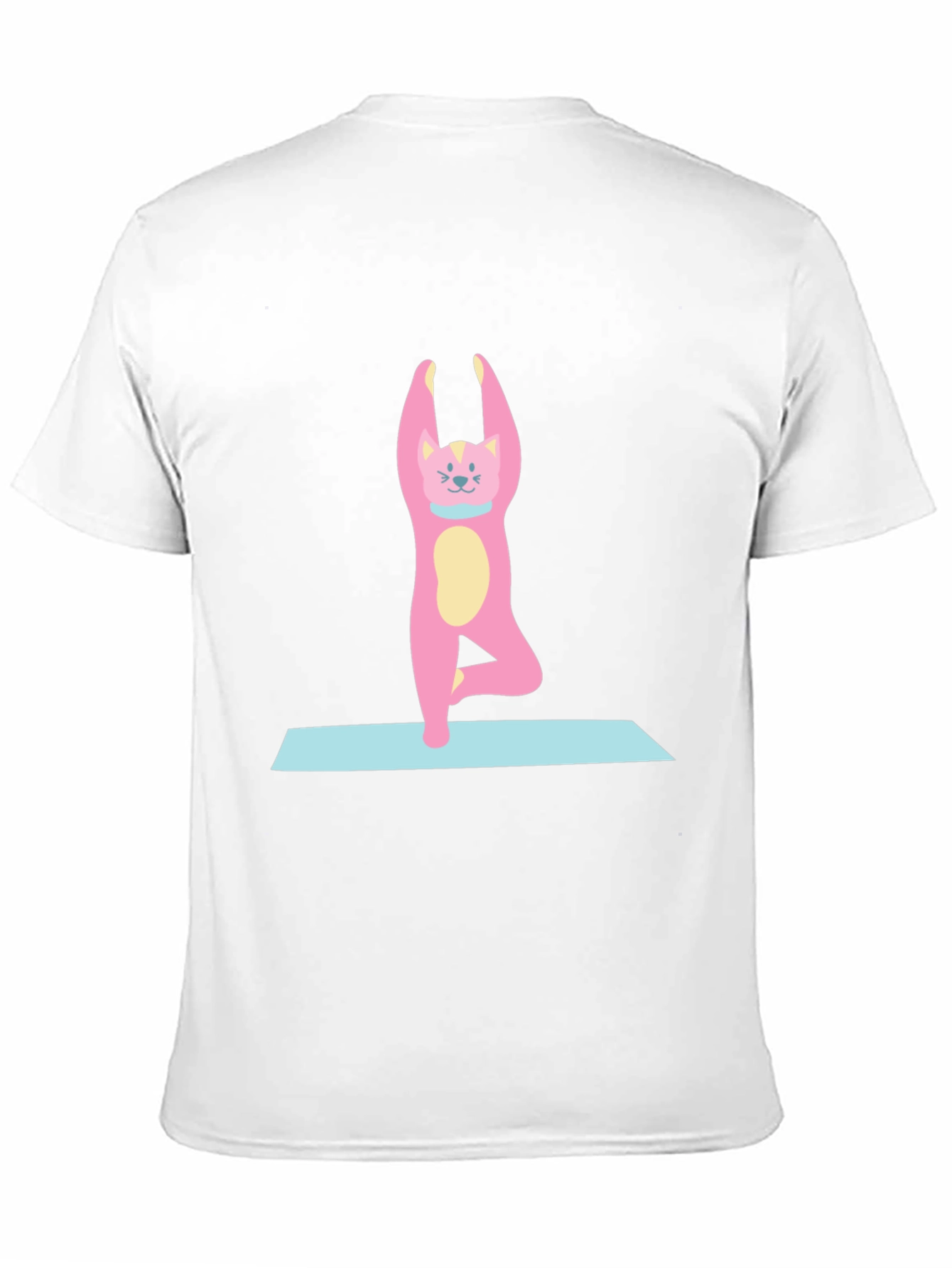 Yoga Cat T-Shirt - Black Cotton Tee