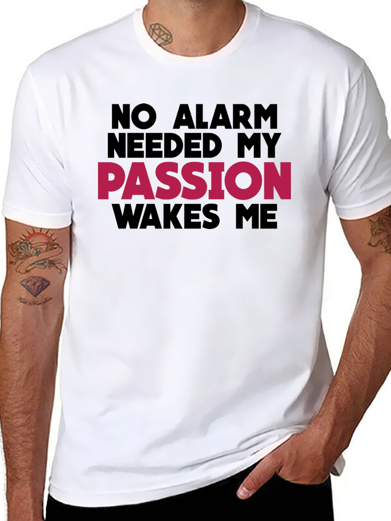 Passion Wakes Me Black T-Shirt