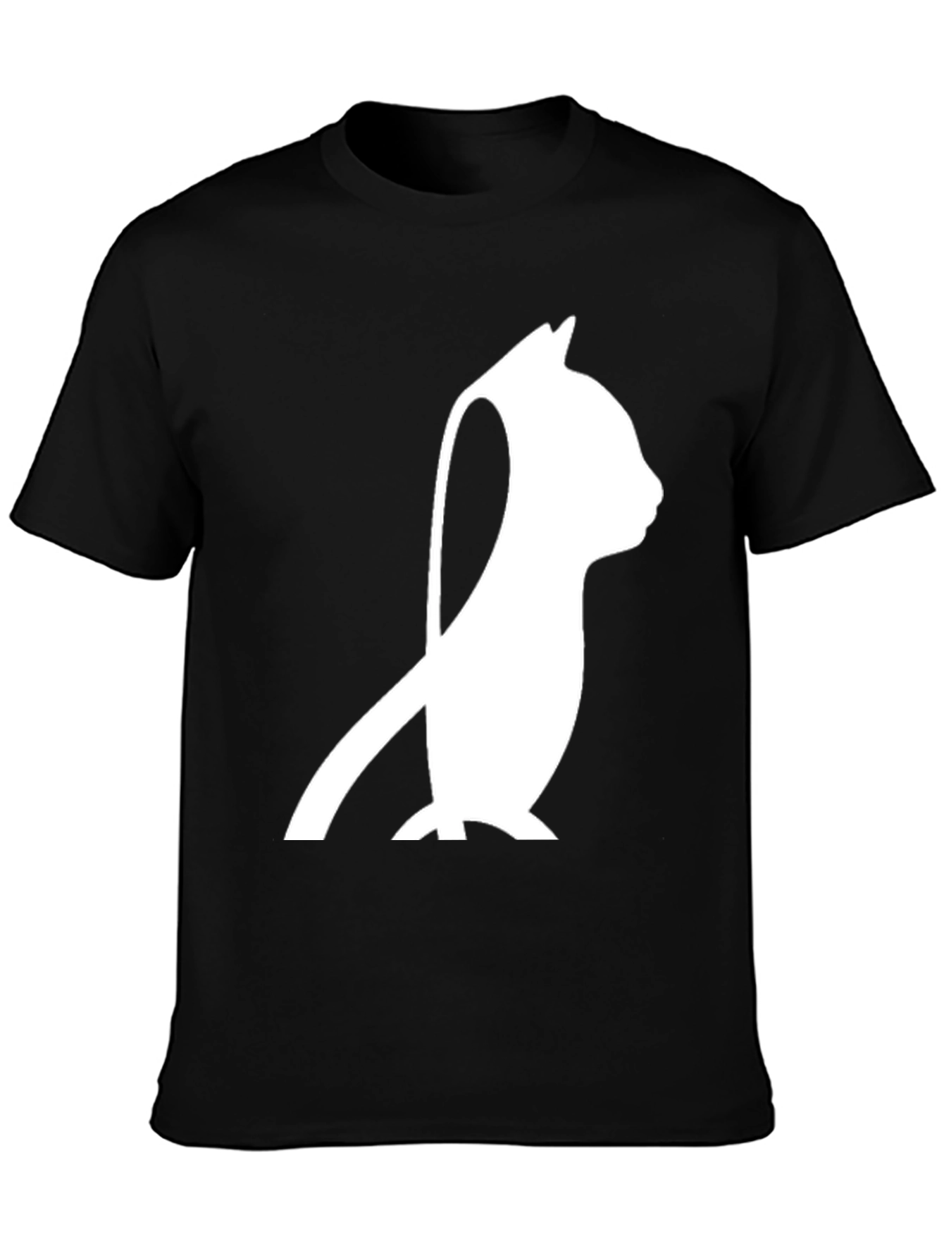 Black Cat Silhouette T-Shirt