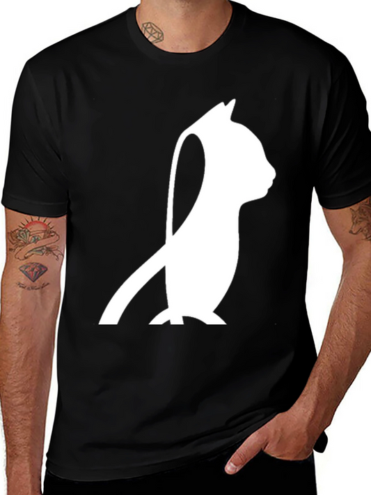 Black Cat Silhouette T-Shirt