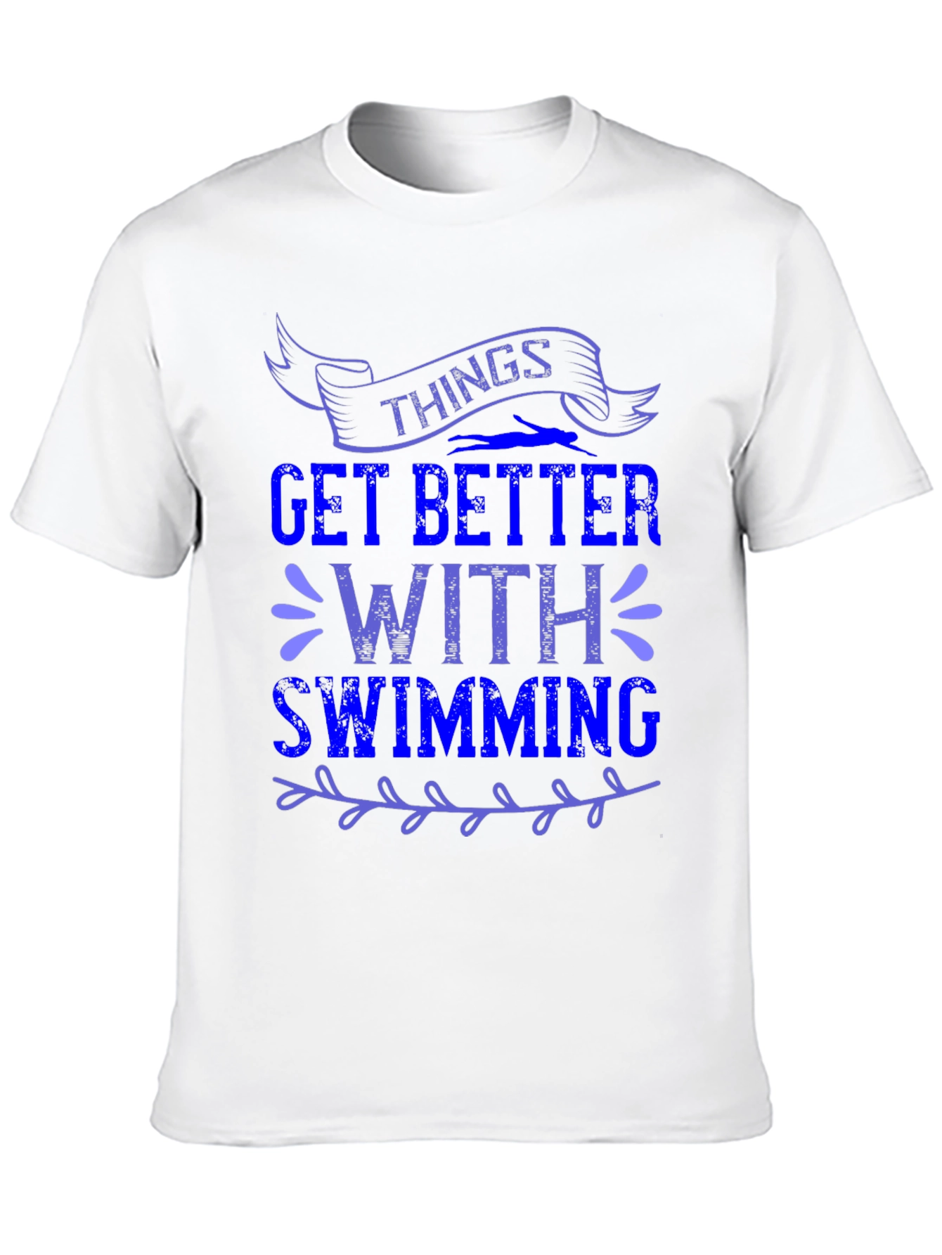Things Get Better With Swimming Graphic Tee