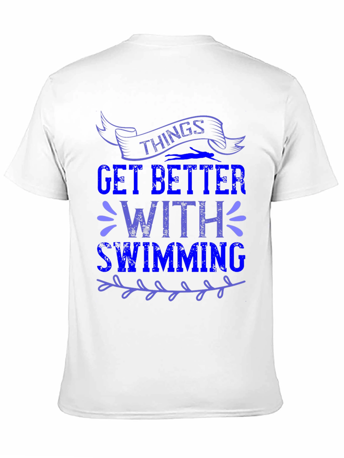 Things Get Better With Swimming Graphic Tee