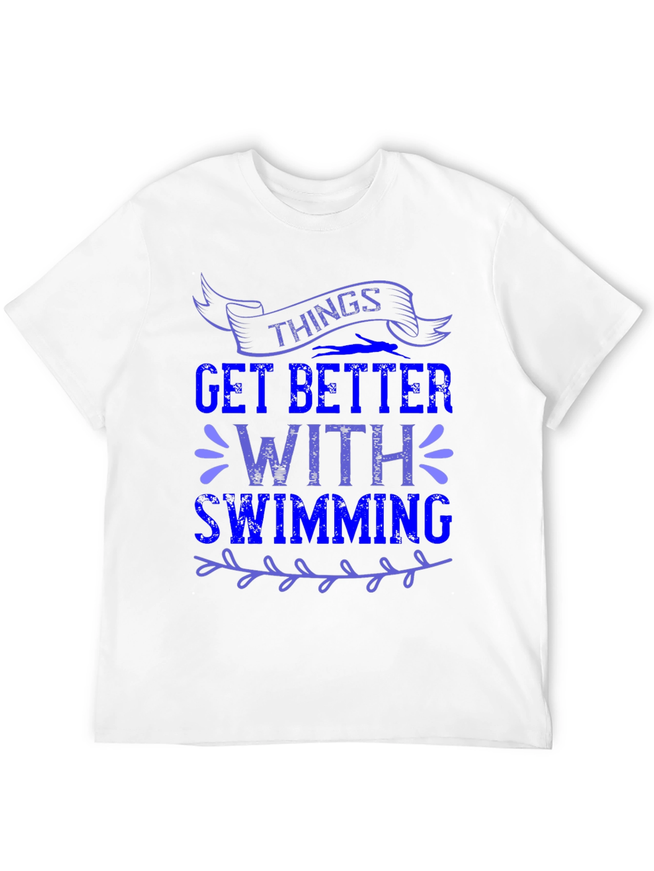 Things Get Better With Swimming Graphic Tee