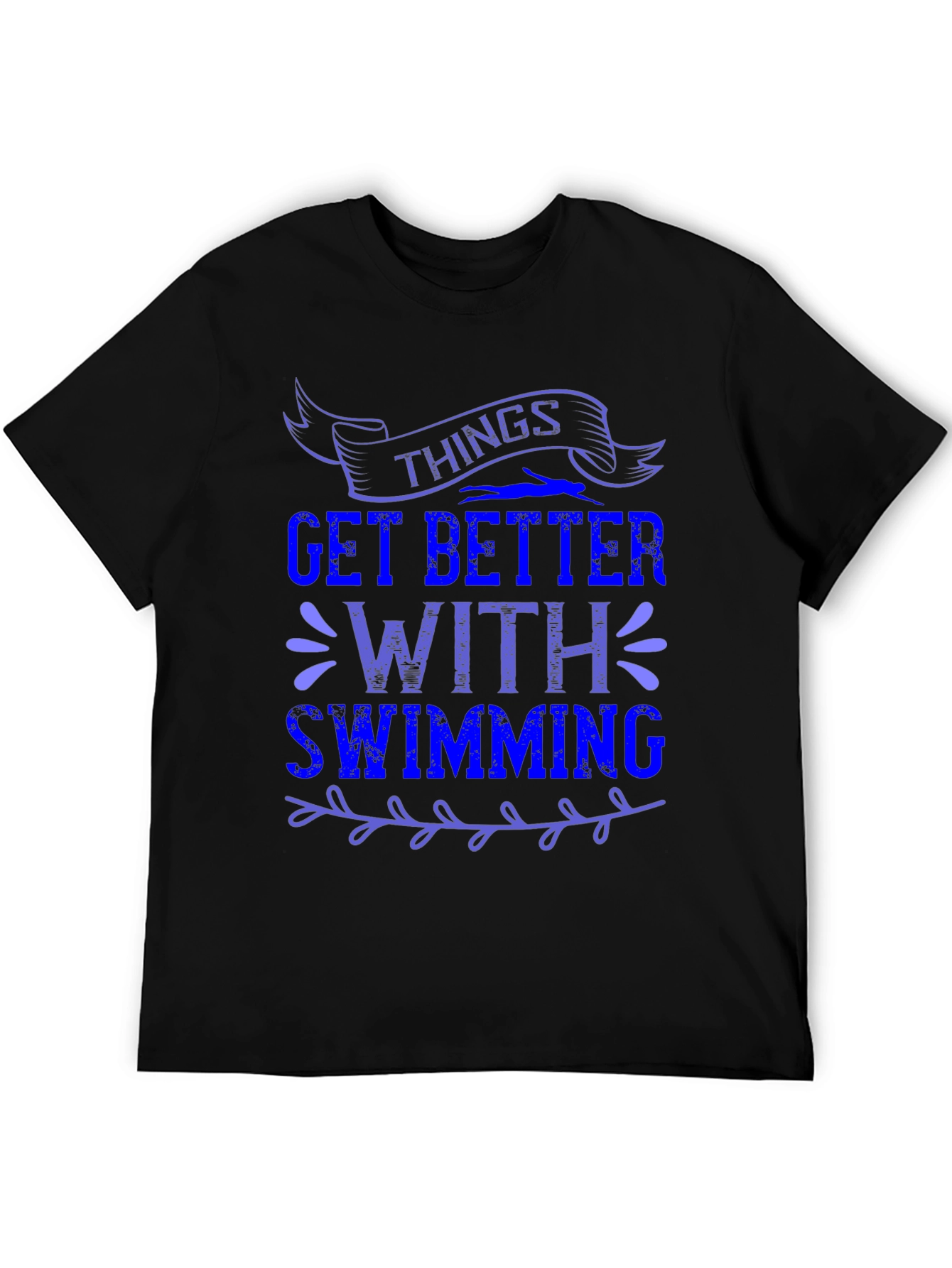 Things Get Better With Swimming Graphic Tee
