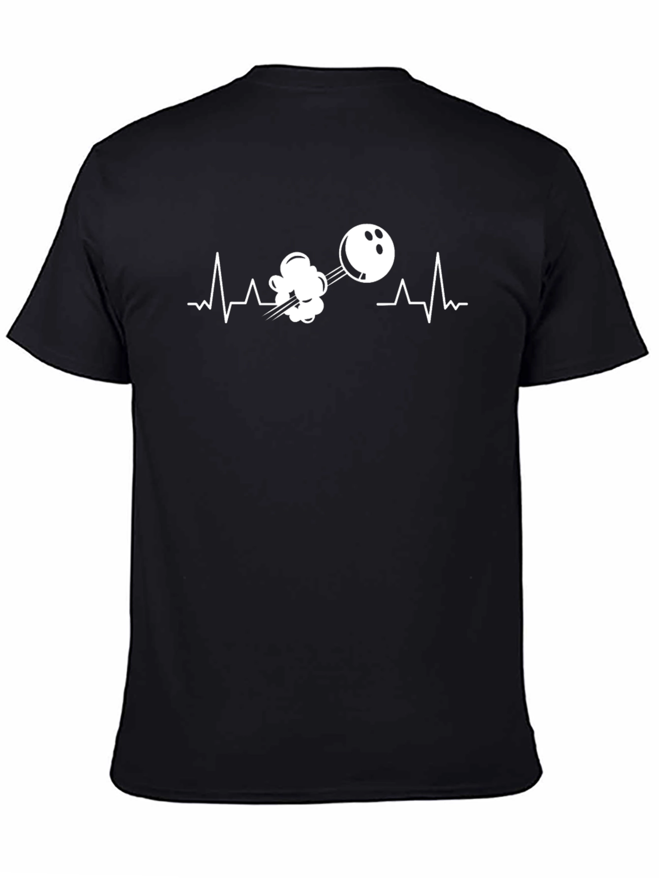 Bowling Heartbeat Graphic T-Shirt - Strike Your Style!
