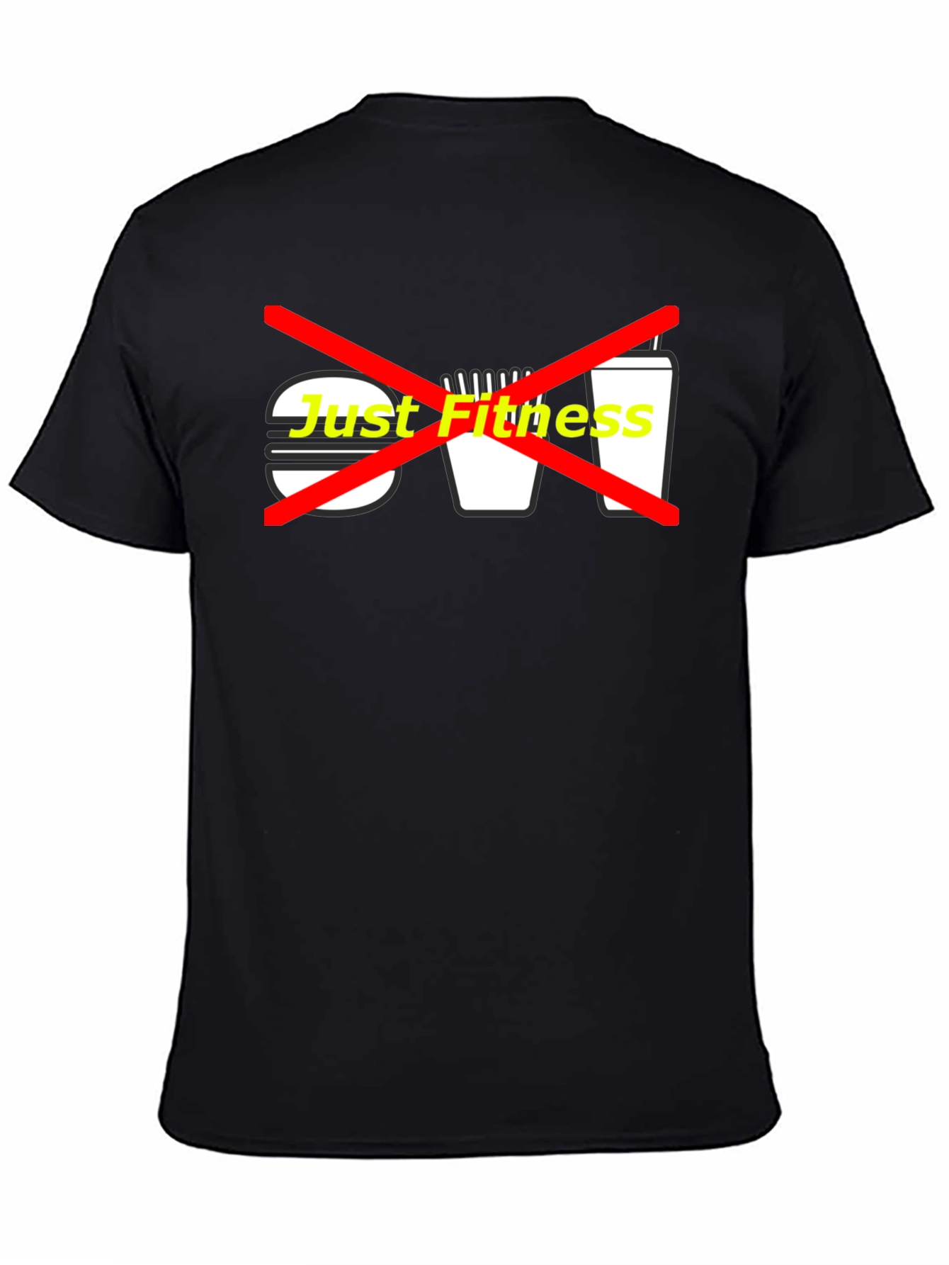 Just Fitness Graphic Tee - Black