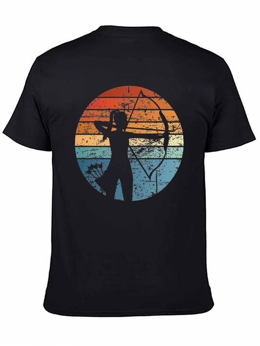 Archery Sunset Graphic Tee | Retro Style