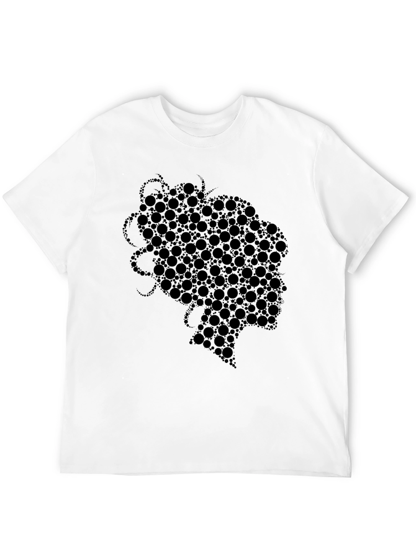 Abstract Woman Portrait Tee - Stylish Graphic T-Shirt