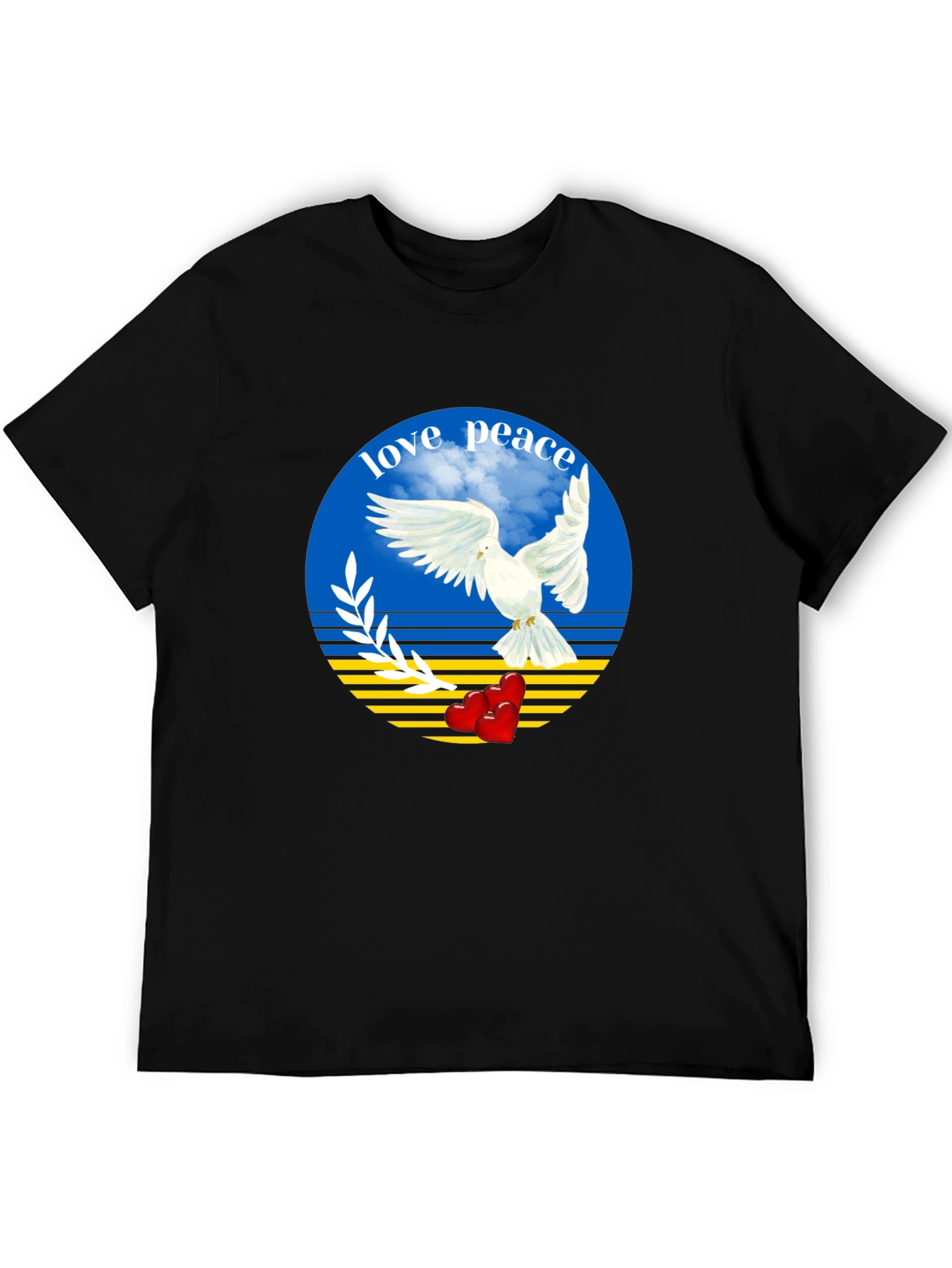 Love and Peace Ukraine Dove T-Shirt