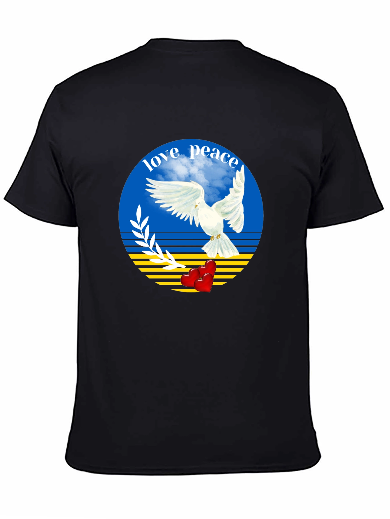 Love and Peace Ukraine Dove T-Shirt