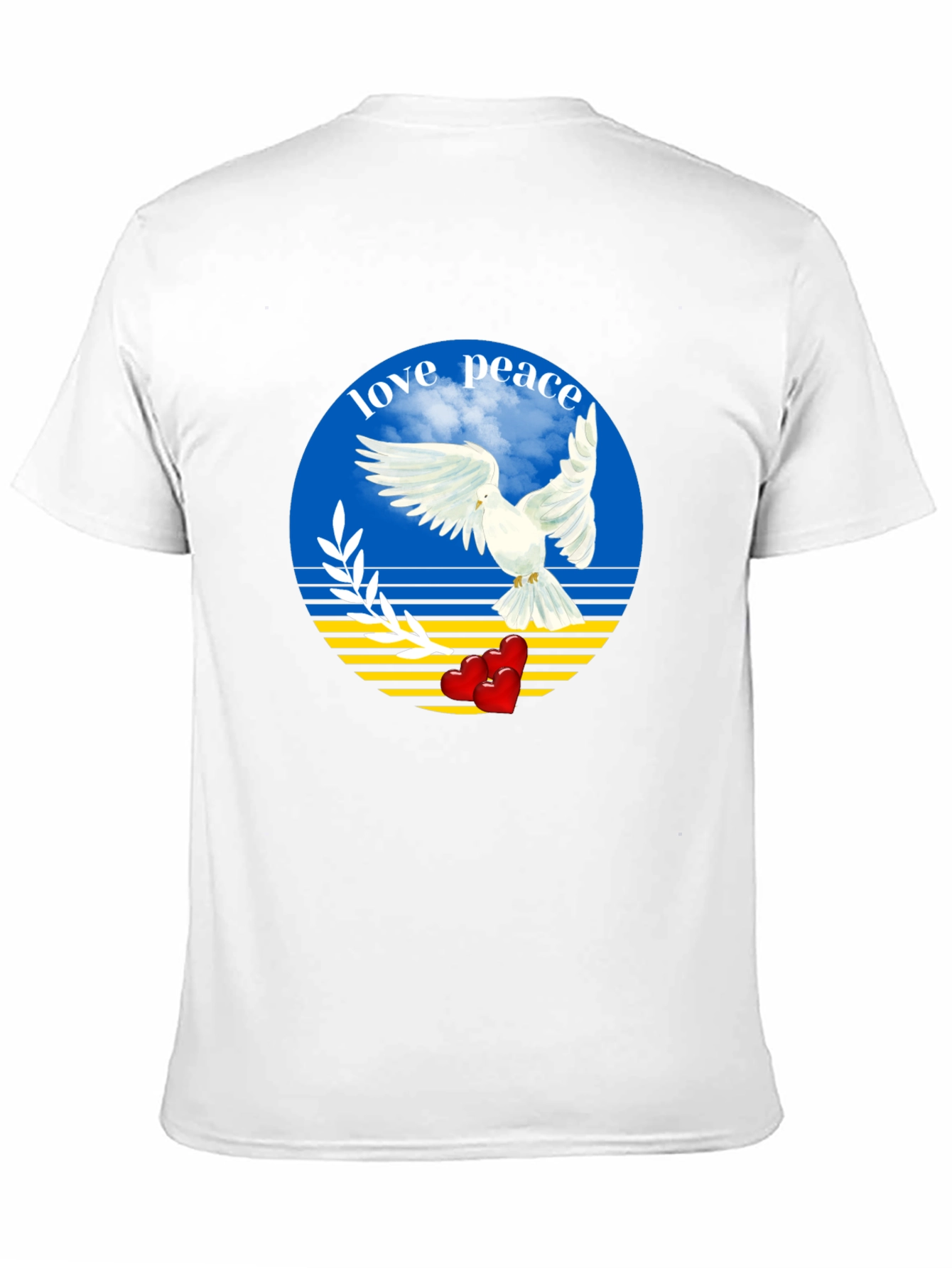 Love and Peace Ukraine Dove T-Shirt