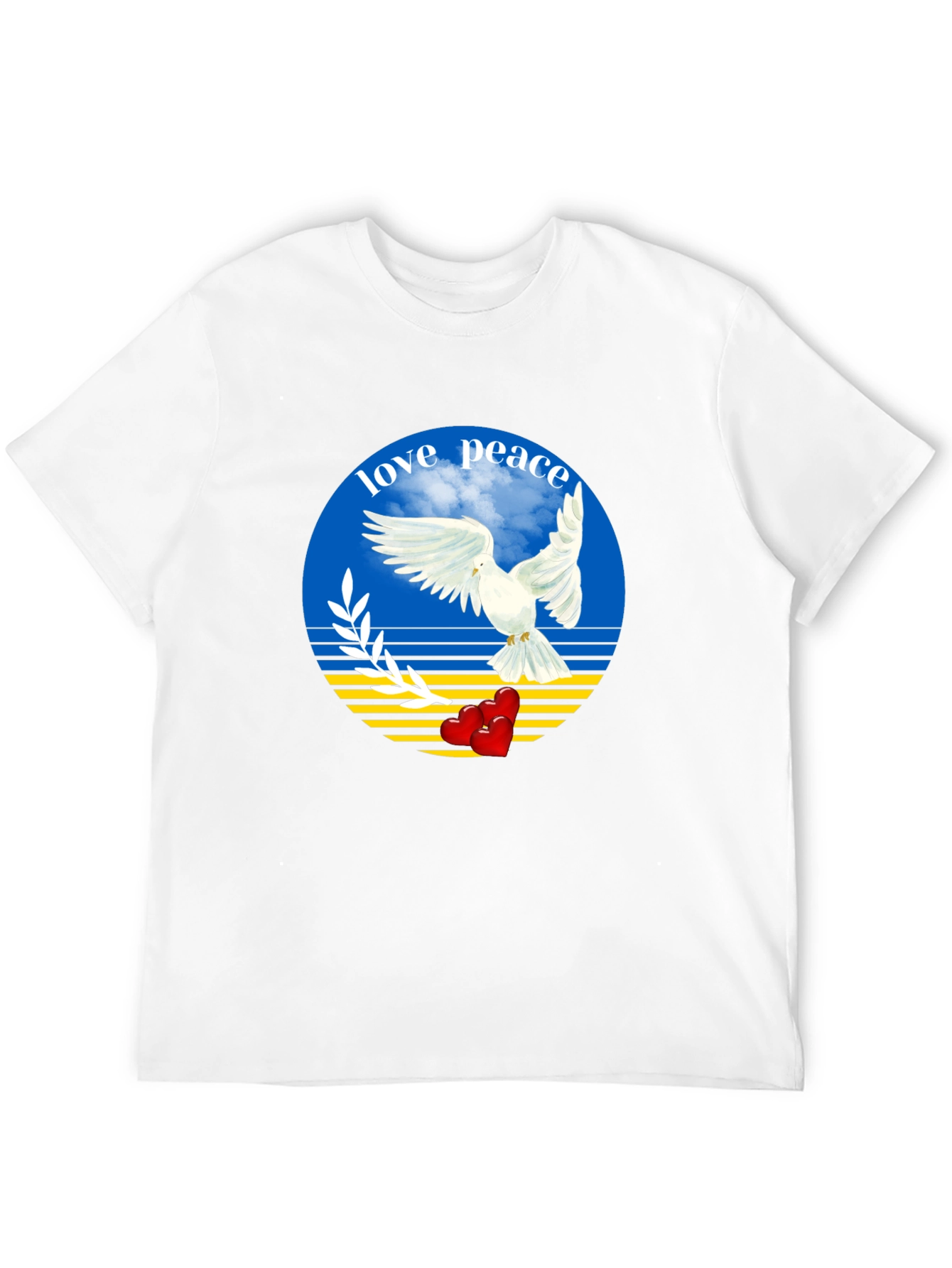 Love and Peace Ukraine Dove T-Shirt