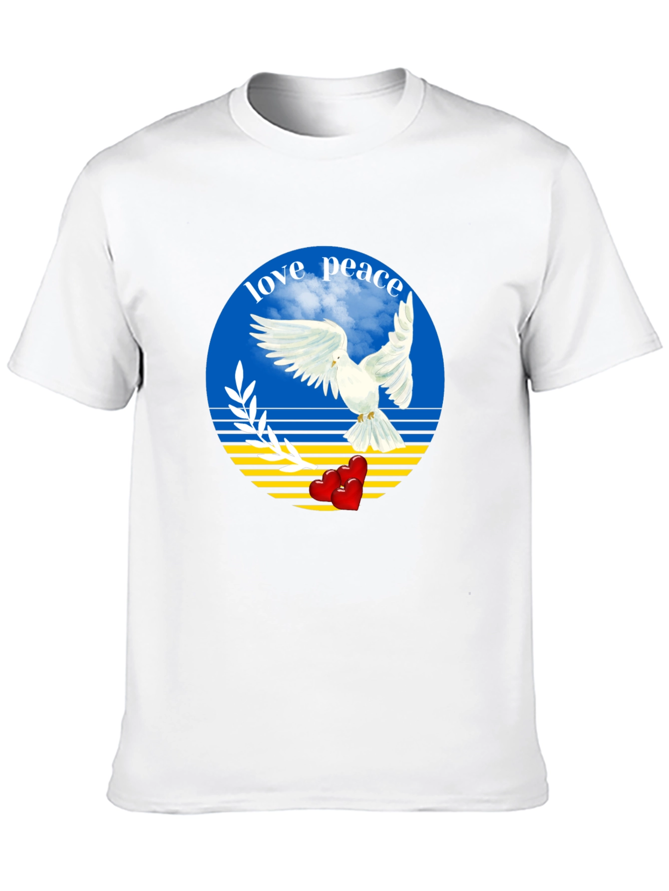 Love and Peace Ukraine Dove T-Shirt