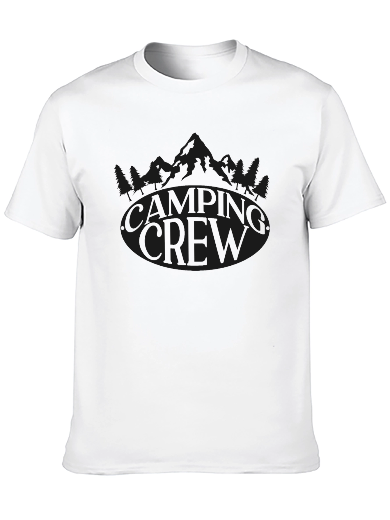 Camping Crew Graphic Tee - Black