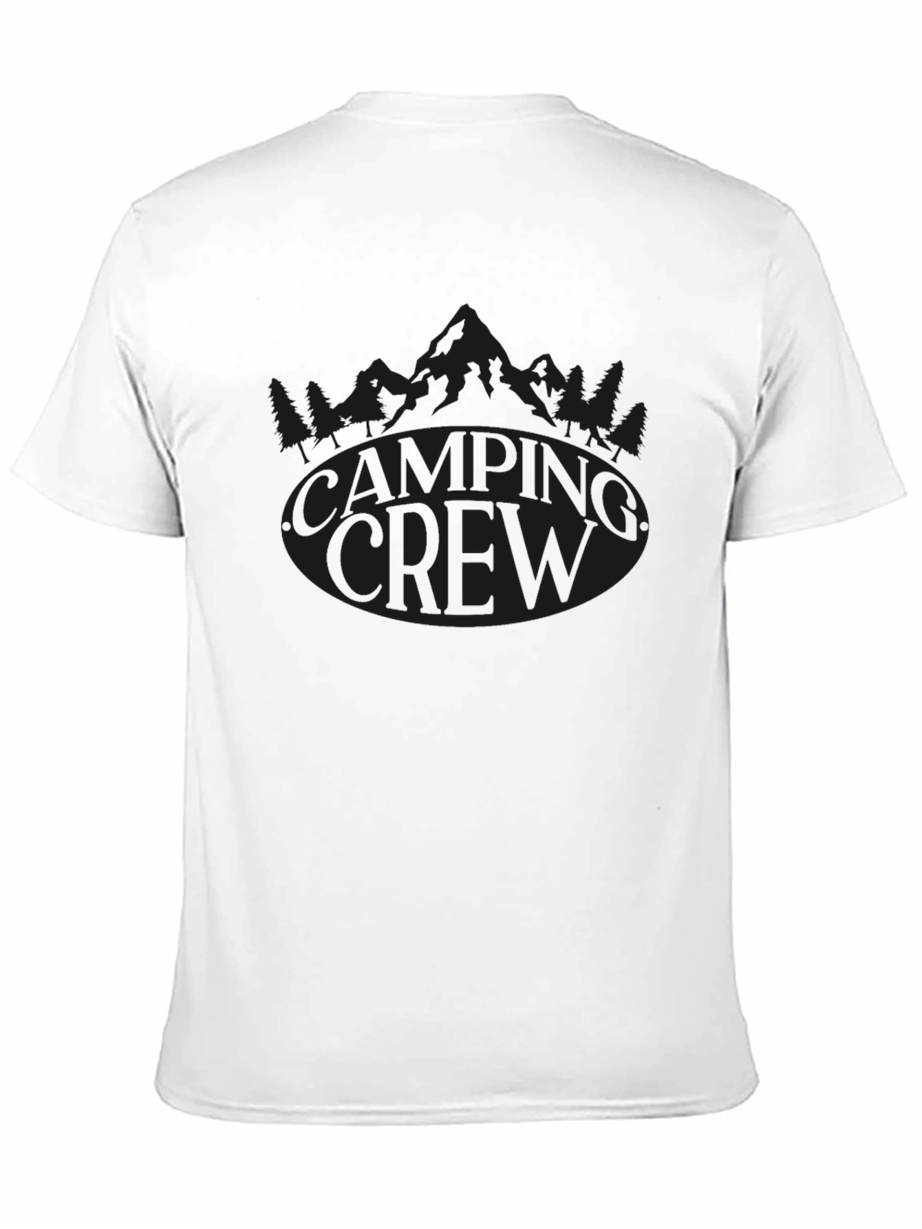 Camping Crew Graphic Tee - Black