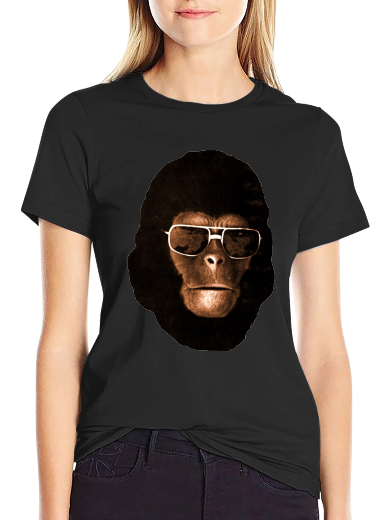 Ape with Sunglasses Graphic T-Shirt