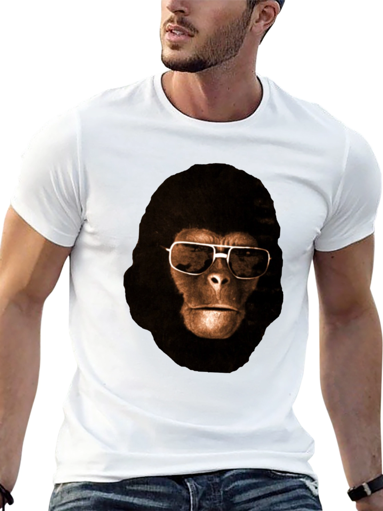 Ape with Sunglasses Graphic T-Shirt