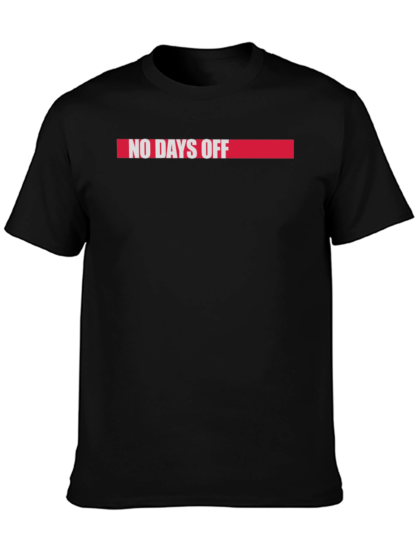 No Days Off Graphic Tee - Black Cotton Blend