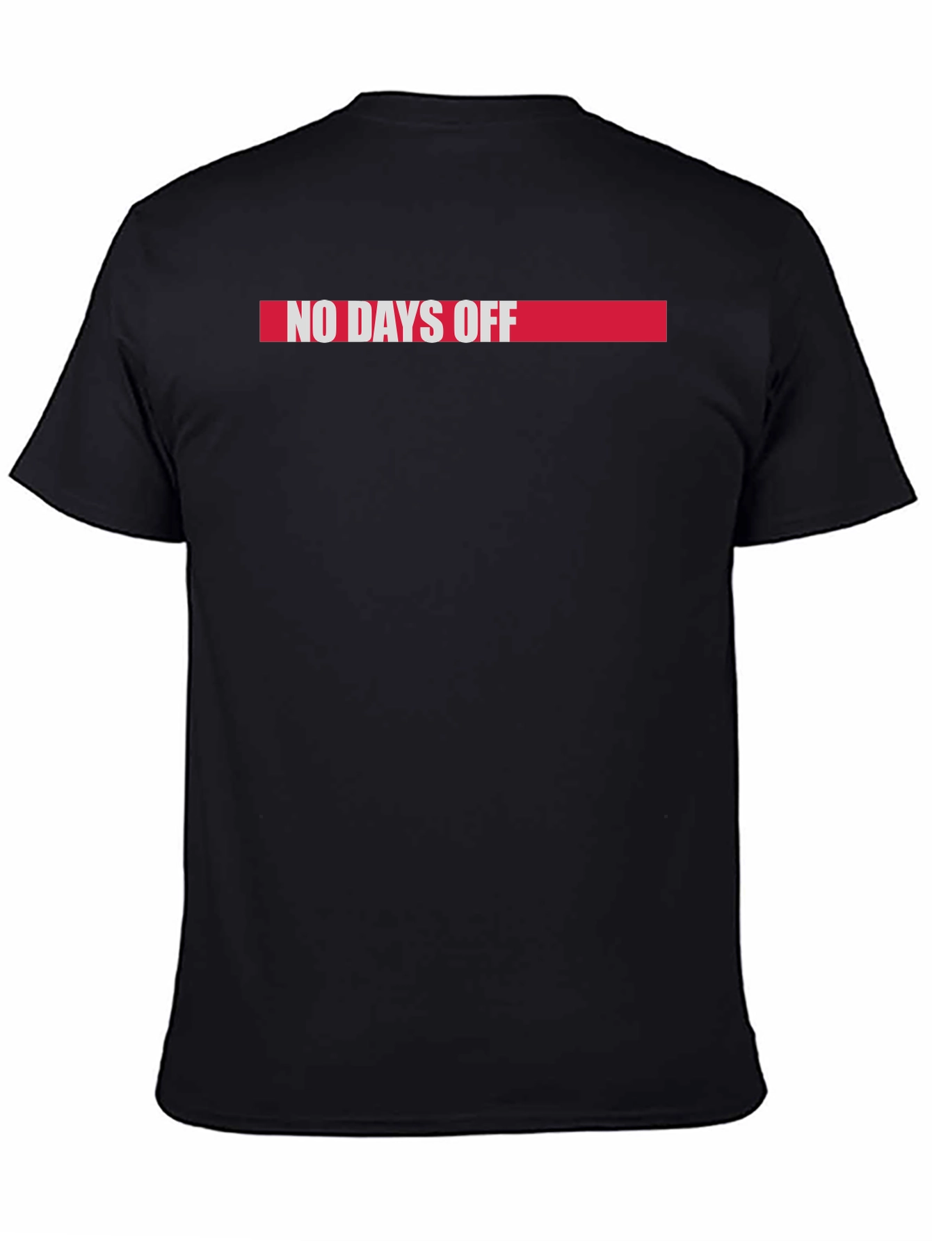 No Days Off Graphic Tee - Black Cotton Blend