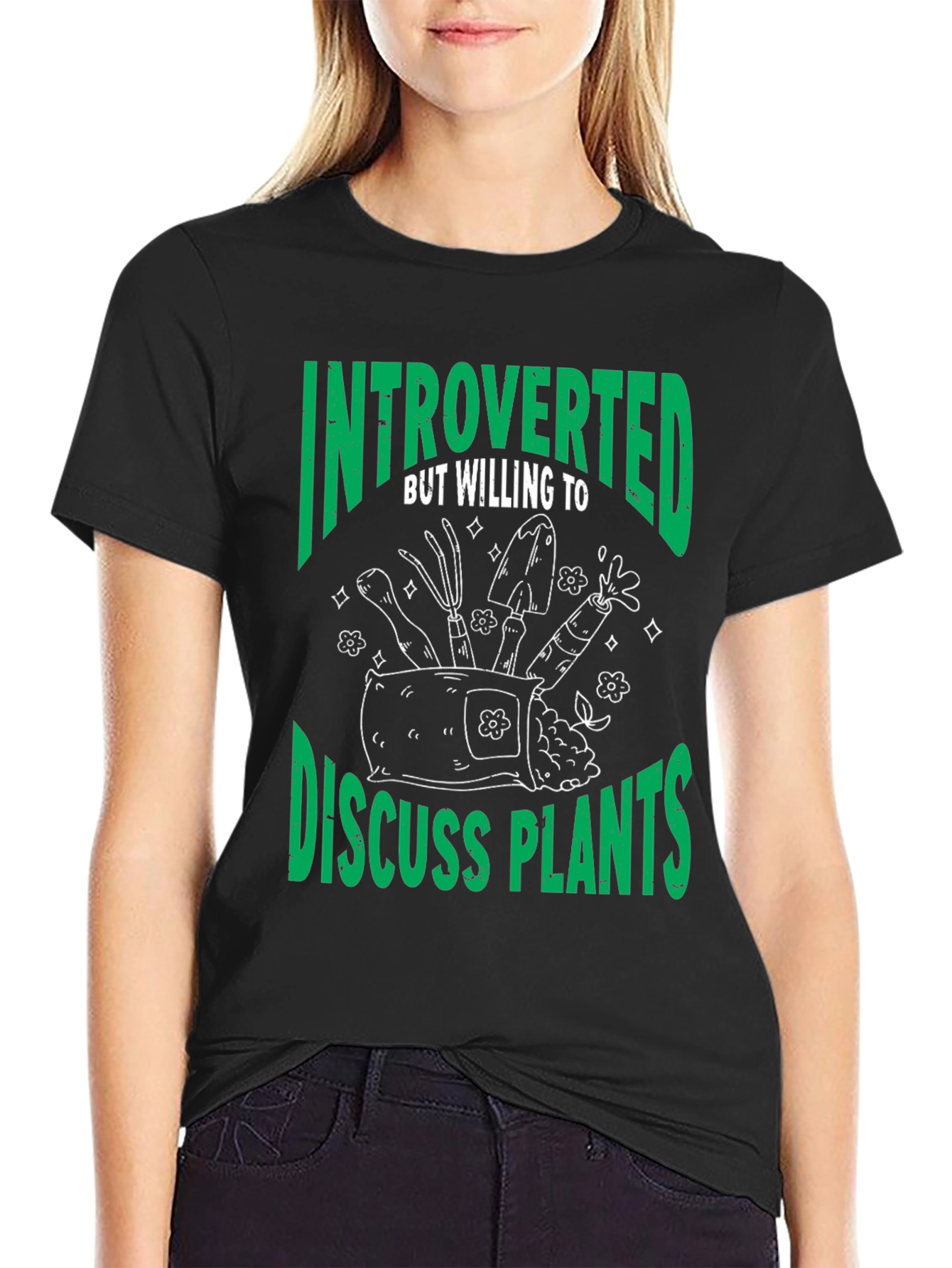Introverted Gardener T-Shirt - Plant Lover Tee