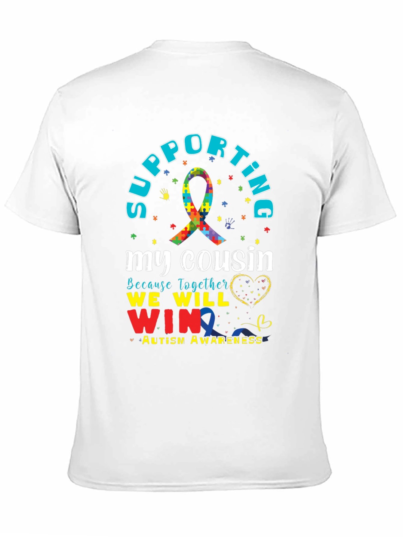 Supporting My Cousin Autism Awareness T-Shirt