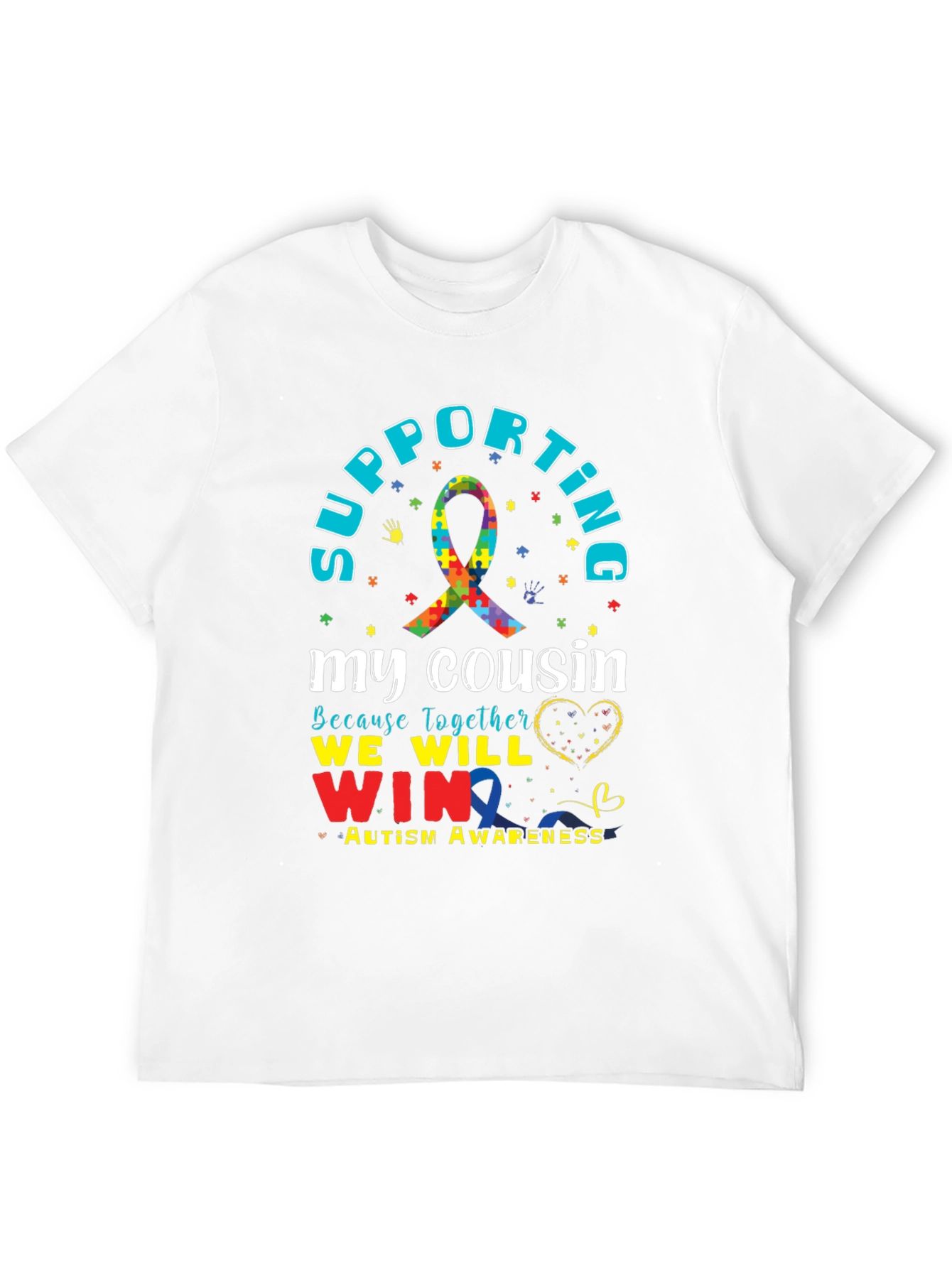Supporting My Cousin Autism Awareness T-Shirt