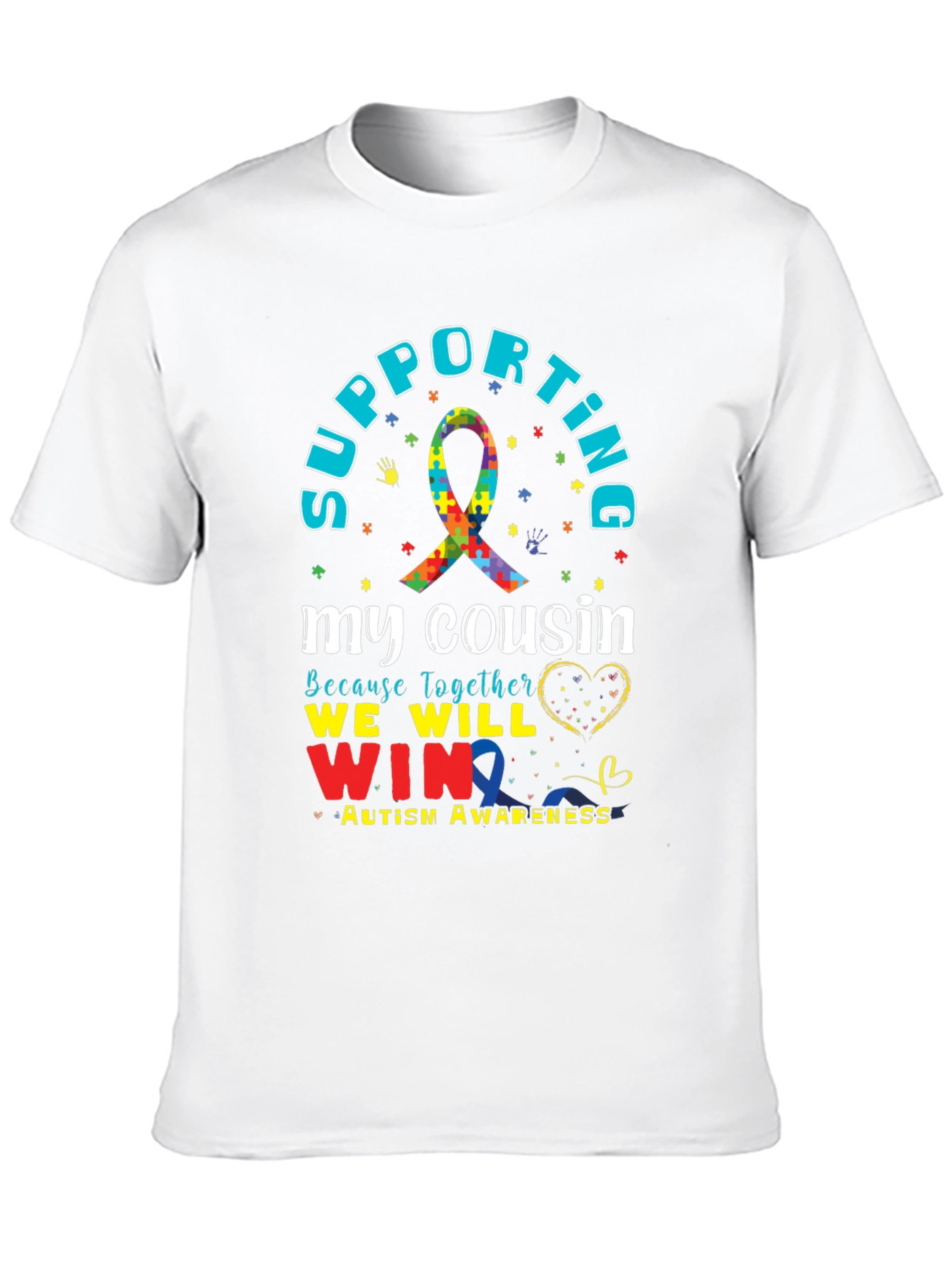 Supporting My Cousin Autism Awareness T-Shirt