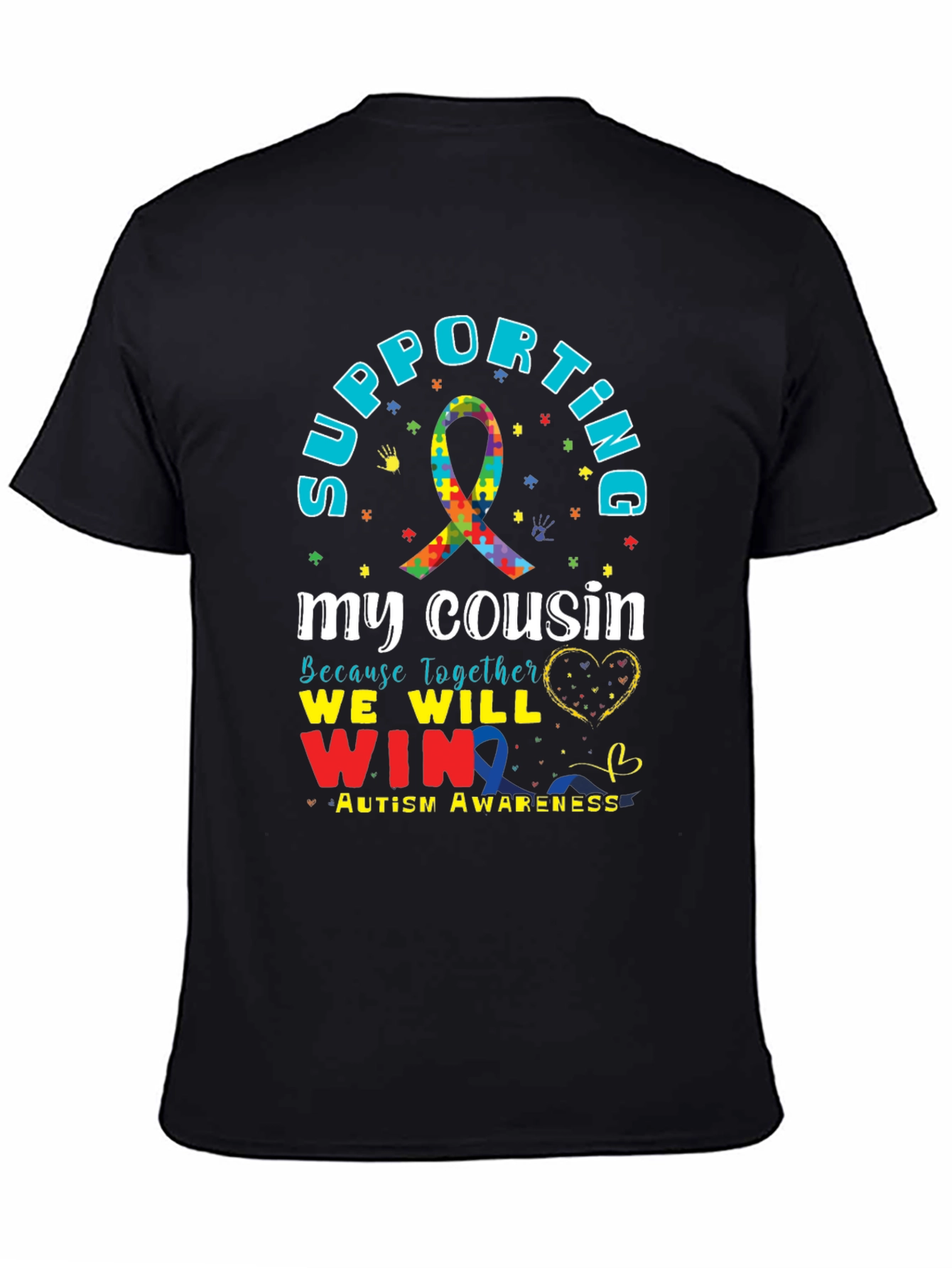 Supporting My Cousin Autism Awareness T-Shirt