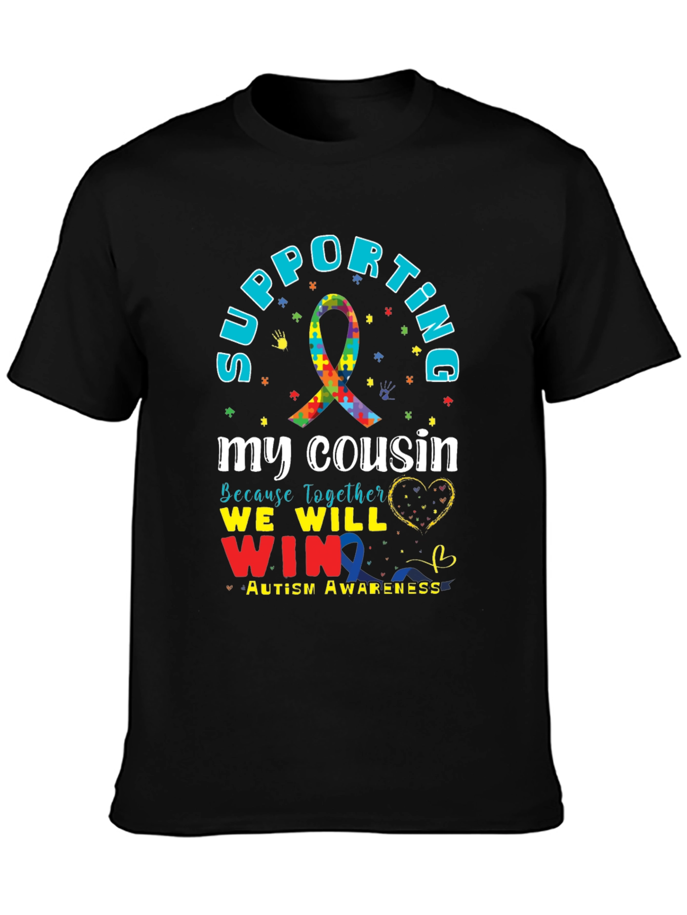 Supporting My Cousin Autism Awareness T-Shirt