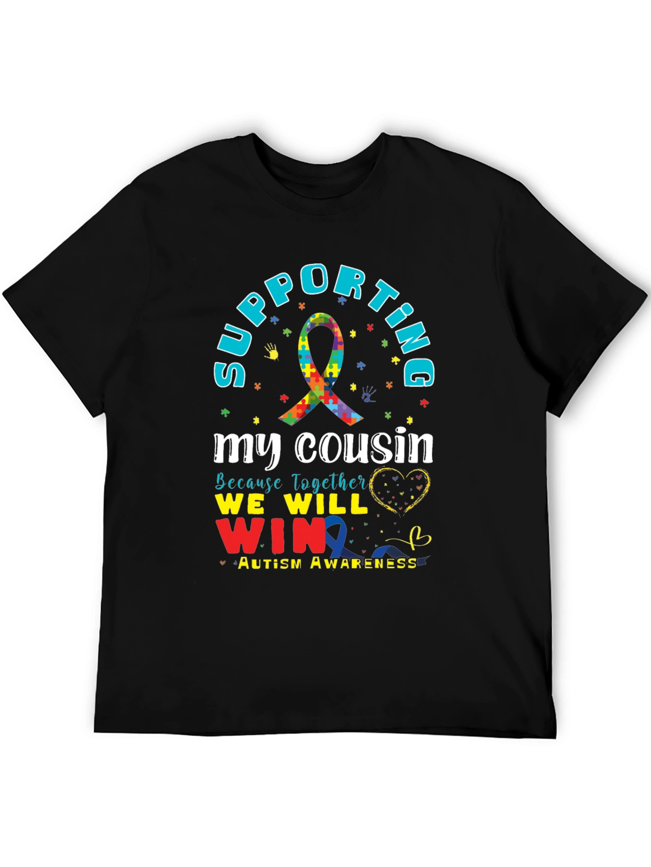 Supporting My Cousin Autism Awareness T-Shirt