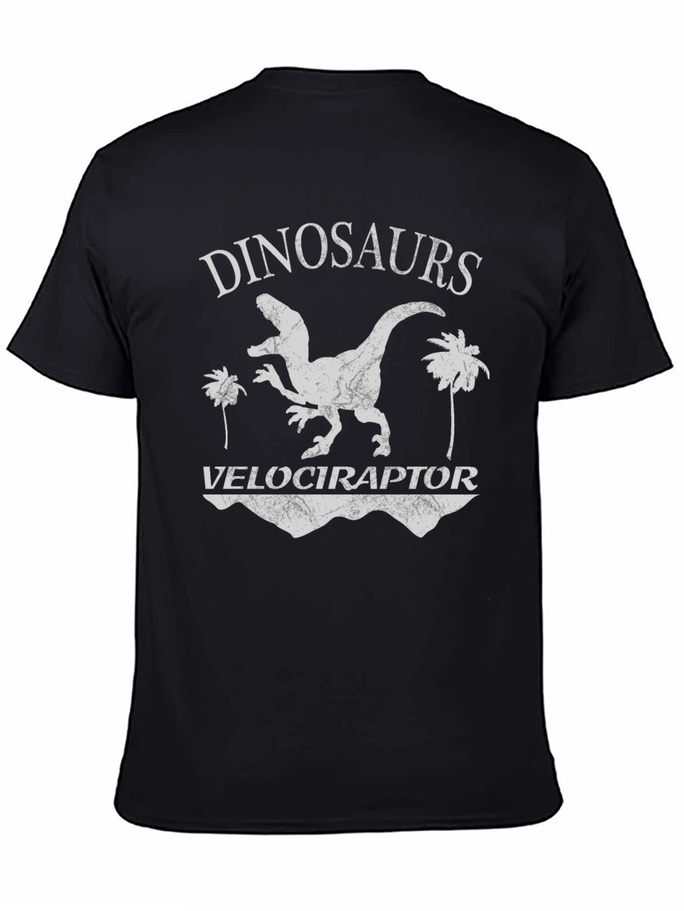 Dinosaurs Velociraptor Graphic T-Shirt