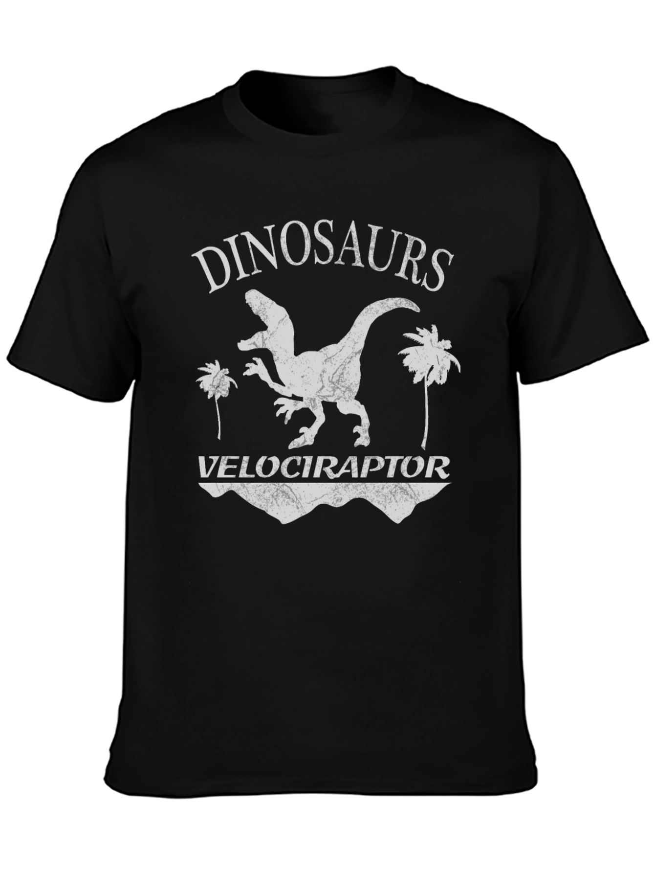 Dinosaurs Velociraptor Graphic T-Shirt