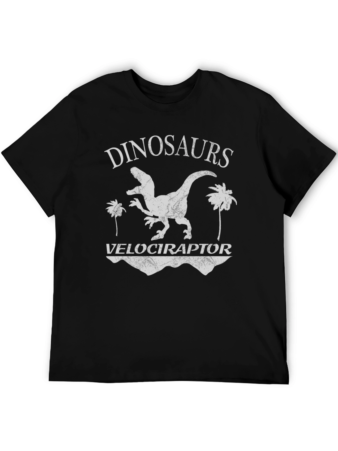 Dinosaurs Velociraptor Graphic T-Shirt