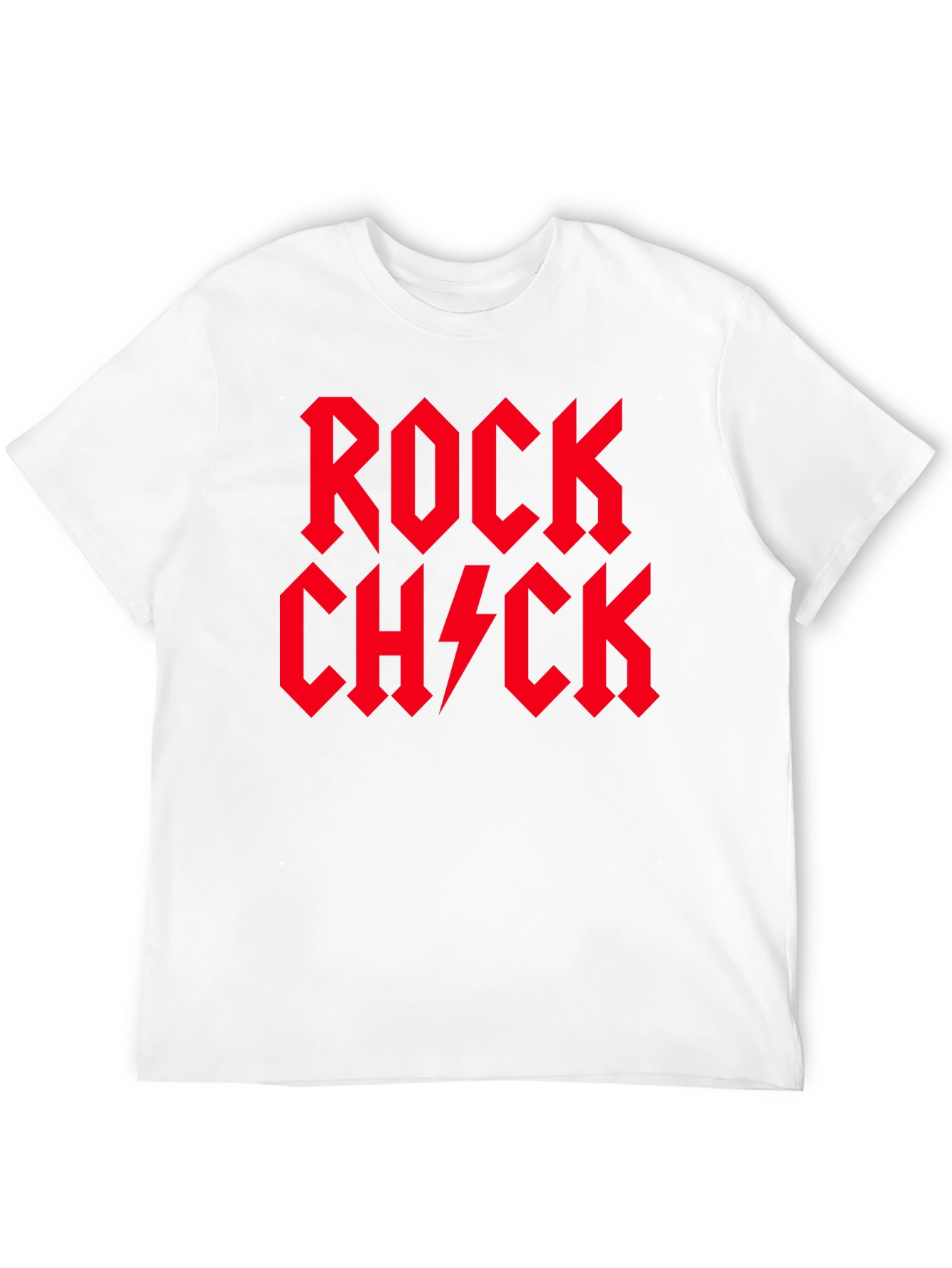 Rock Chick T-Shirt - Red Graphic Print
