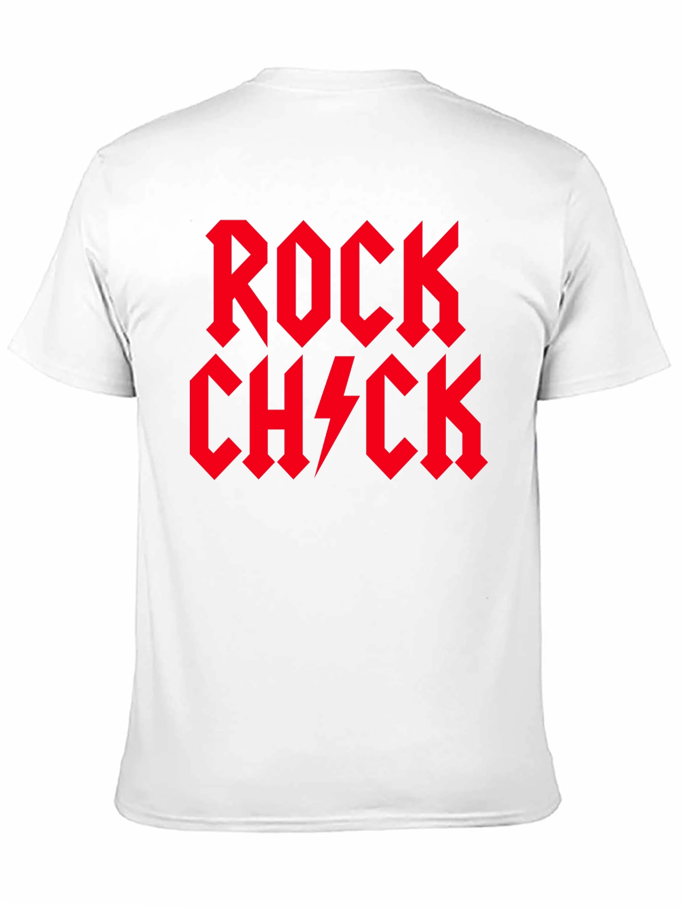 Rock Chick T-Shirt - Red Graphic Print
