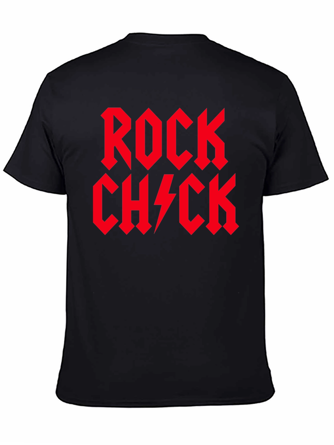Rock Chick T-Shirt - Red Graphic Print