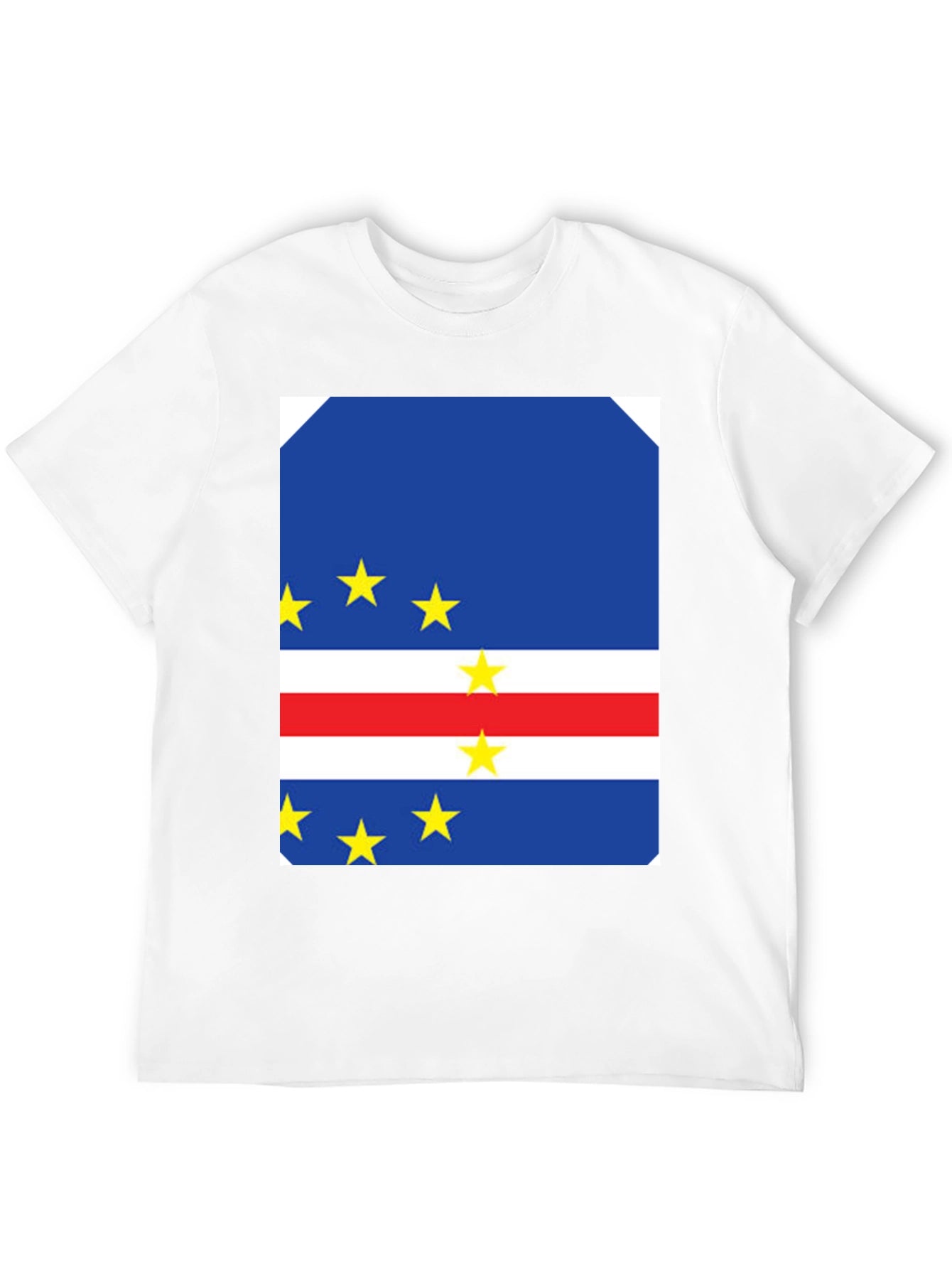 Cape Verde Flag T-Shirt - Black Cotton Tee
