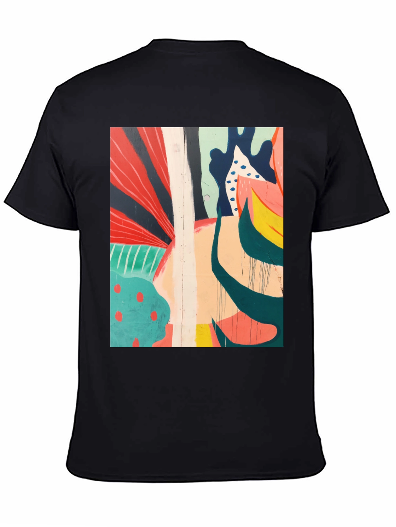 Abstract Art Black T-Shirt - Modern Graphic Tee
