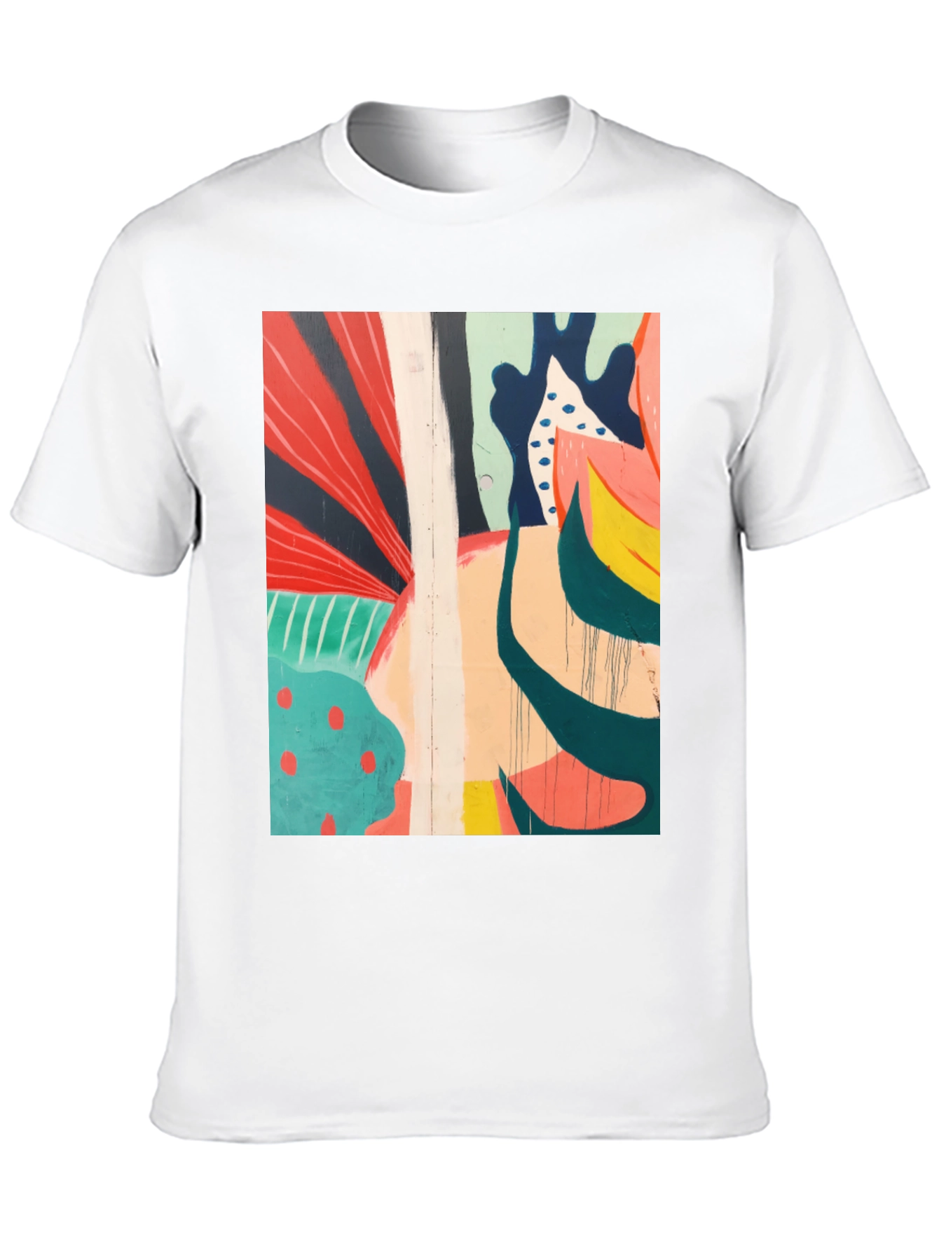 Abstract Art Black T-Shirt - Modern Graphic Tee