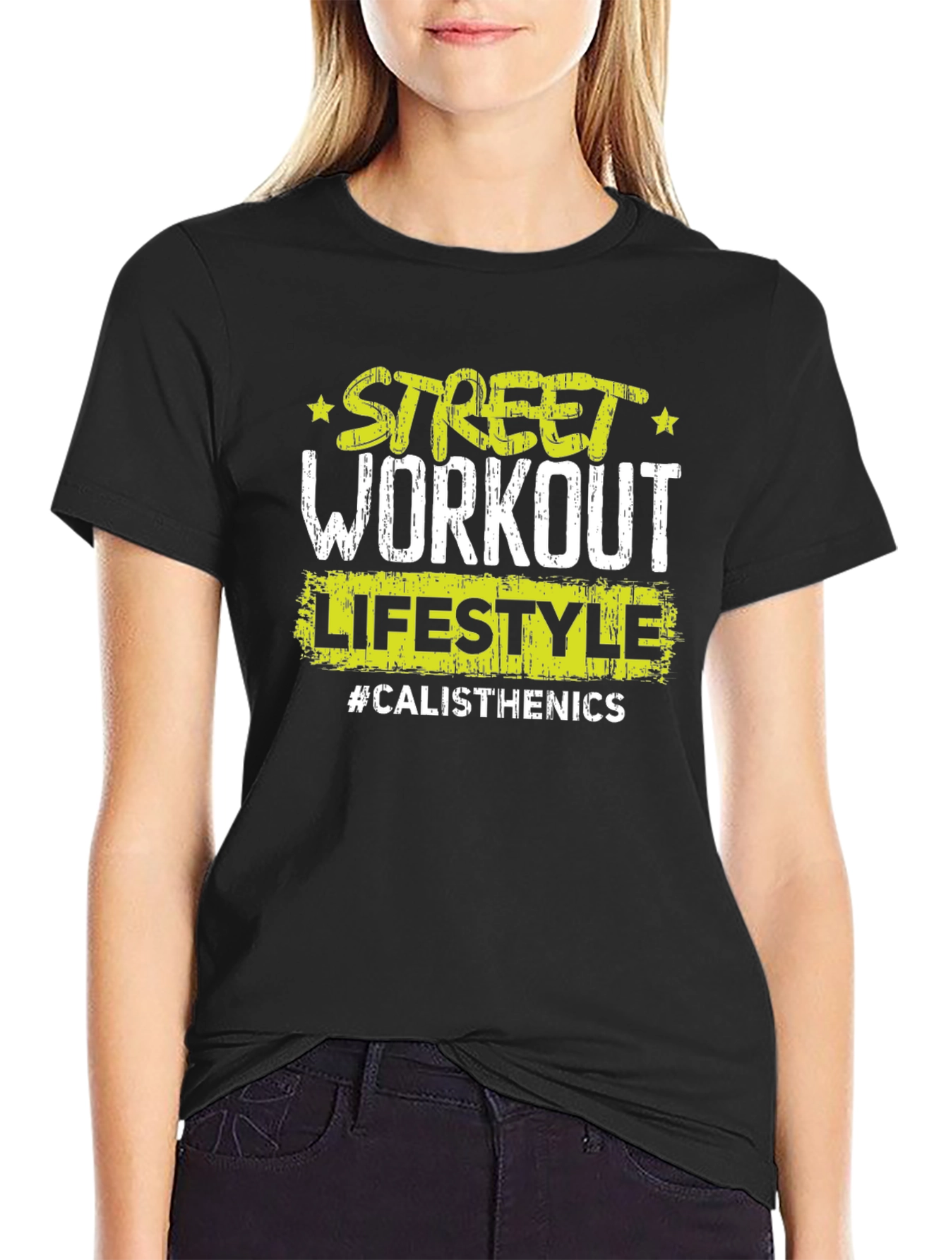 Street Workout Calisthenics T-Shirt - Black