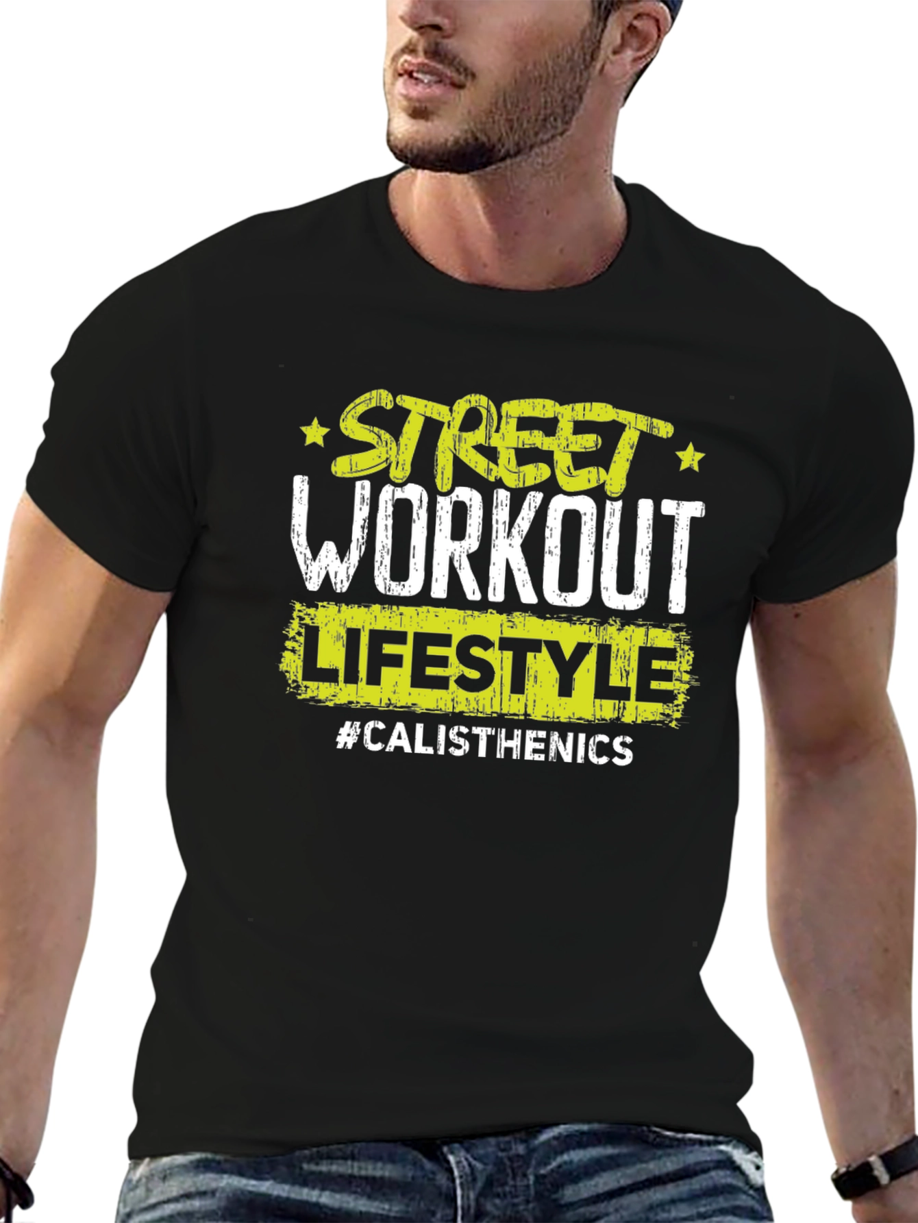 Street Workout Calisthenics T-Shirt - Black
